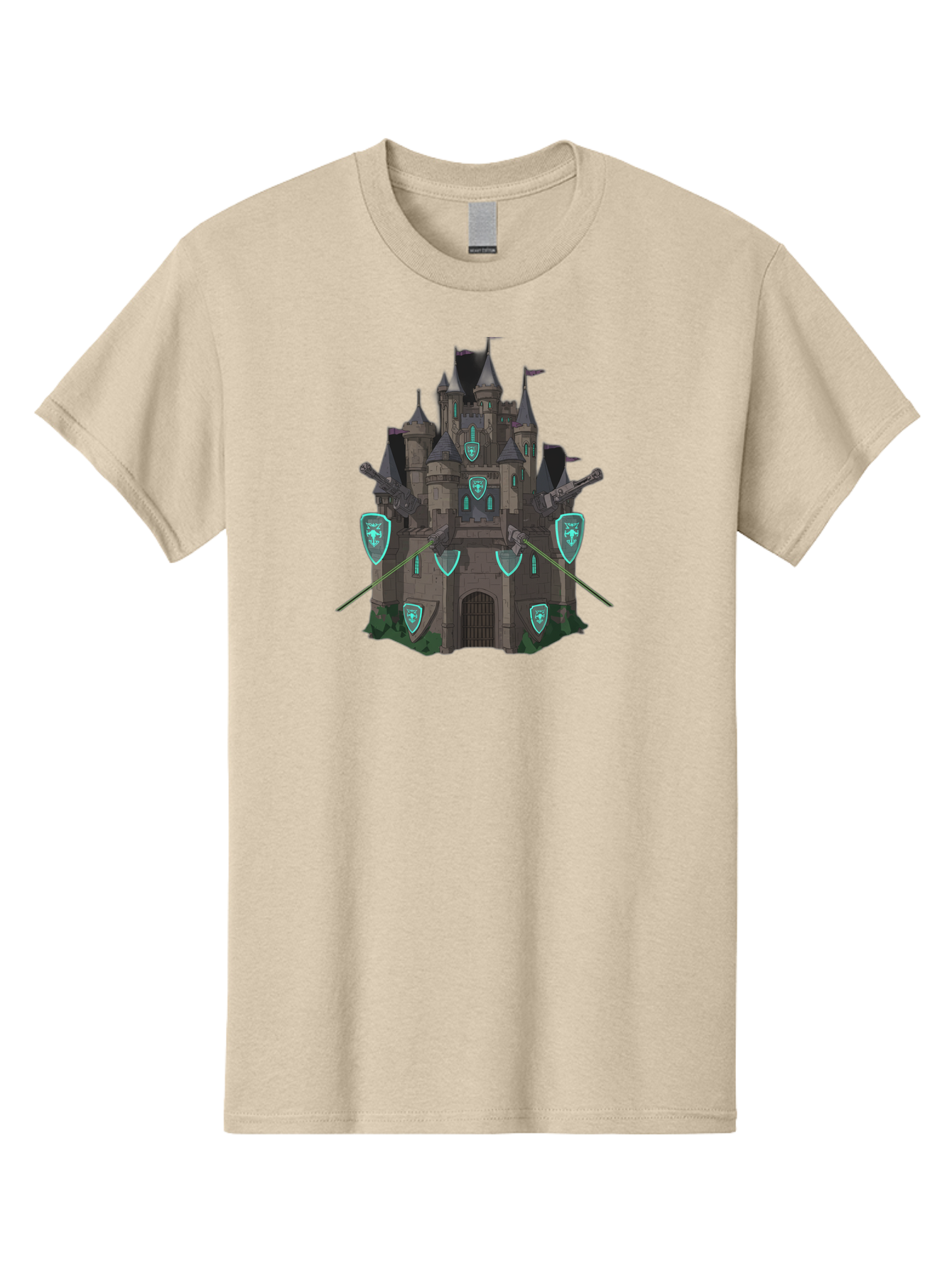Medieval-Castle-1 Men'S Graphic Tee, 100% Cotton, Comfortable Casual Summer Wear, Machine Washable, Vintage Camera, Old Camera, Antique Camera, Black Camera, Classic Photography, Photography Equipment, Nostalgic Device, Film Camera, Camera Art Bag764