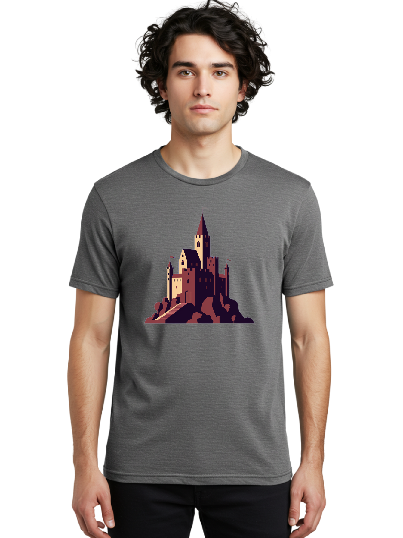 Medieval-Castle Men'S Graphic Tee, 100% Cotton, Comfortable Casual Summer Wear, Machine Washable, Vintage Camera, Old Camera, Antique Camera, Black Camera, Classic Photography, Photography Equipment, Nostalgic Device, Film Camera, Camera Art Bag765
