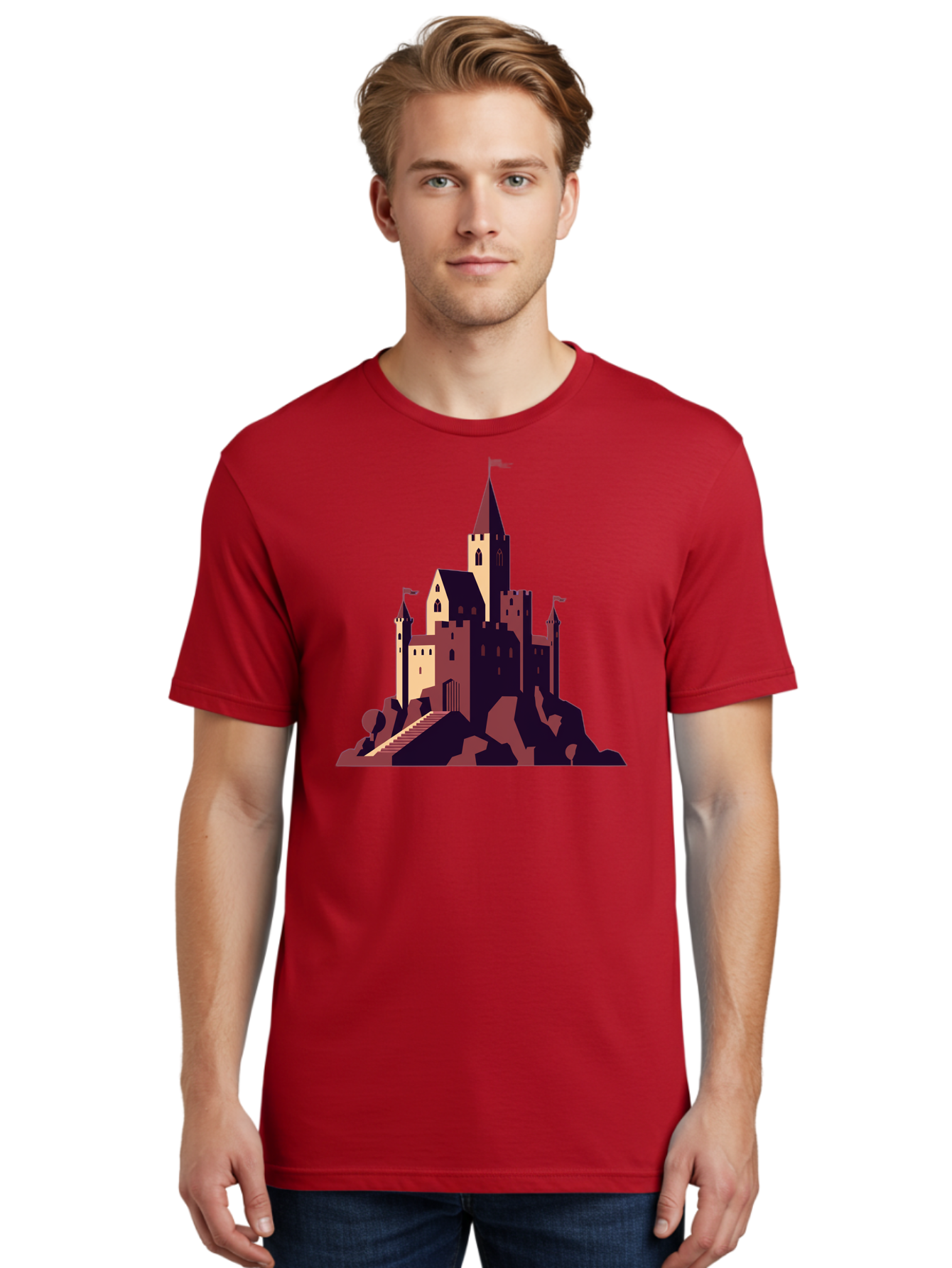 Medieval-Castle Men'S Graphic Tee, 100% Cotton, Comfortable Casual Summer Wear, Machine Washable, Vintage Camera, Old Camera, Antique Camera, Black Camera, Classic Photography, Photography Equipment, Nostalgic Device, Film Camera, Camera Art Bag765