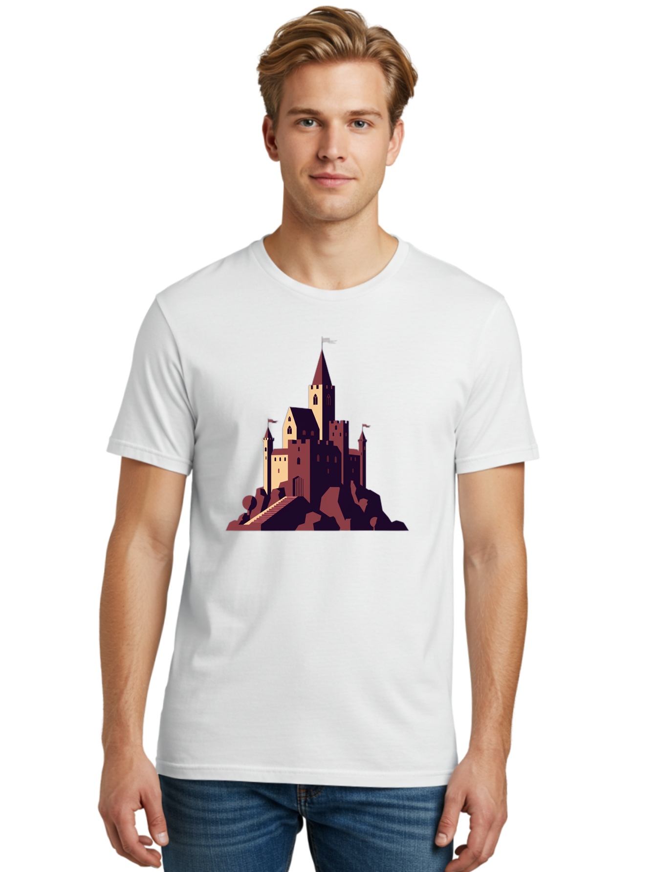 Medieval-Castle Men'S Graphic Tee, 100% Cotton, Comfortable Casual Summer Wear, Machine Washable, Vintage Camera, Old Camera, Antique Camera, Black Camera, Classic Photography, Photography Equipment, Nostalgic Device, Film Camera, Camera Art Bag765