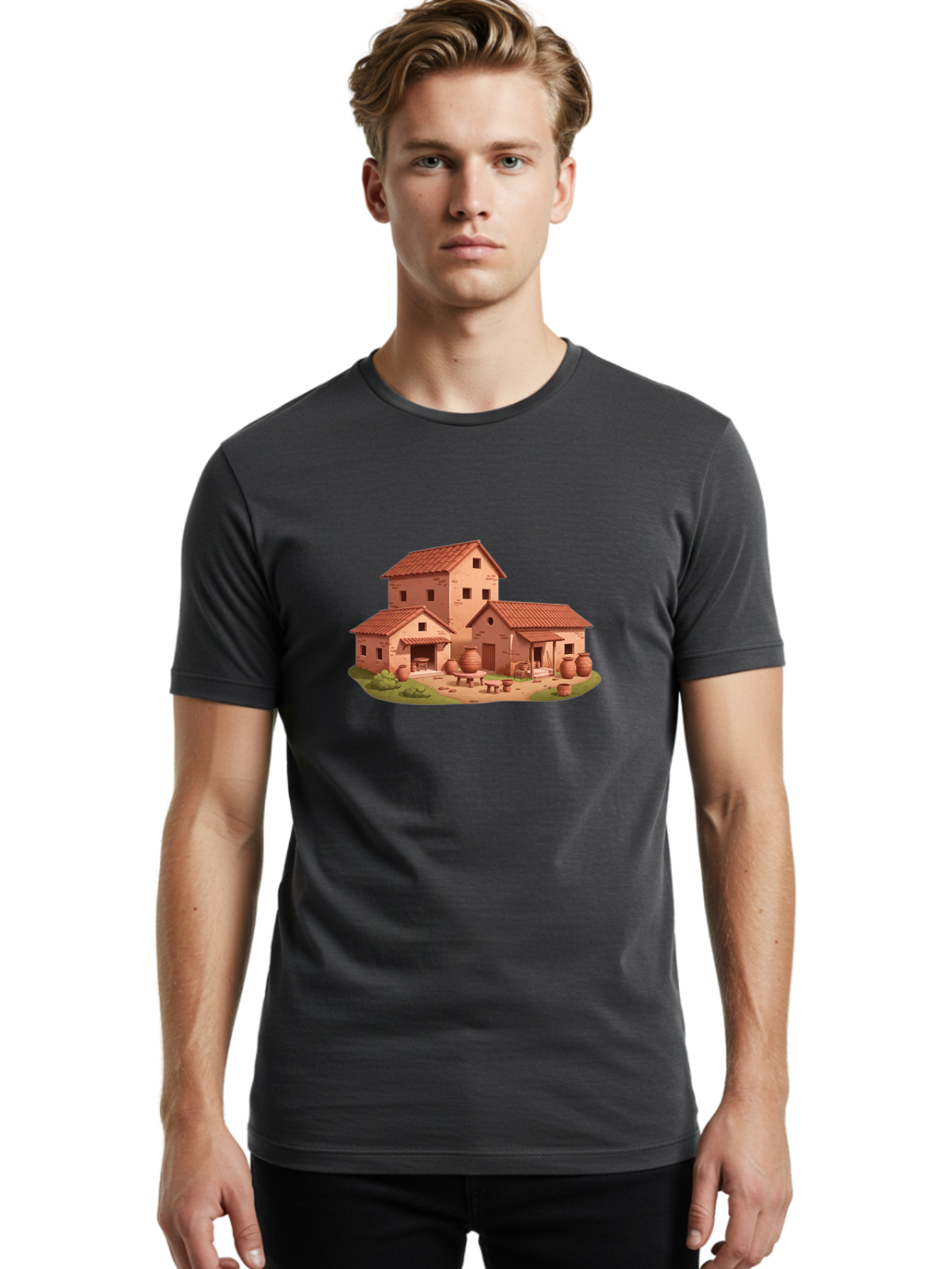 Medieval-House Men'S Graphic Tee, 100% Cotton, Comfortable Casual Summer Wear, Machine Washable, Vintage Camera, Old Camera, Antique Camera, Black Camera, Classic Photography, Photography Equipment, Nostalgic Device, Film Camera, Camera Art Bag766