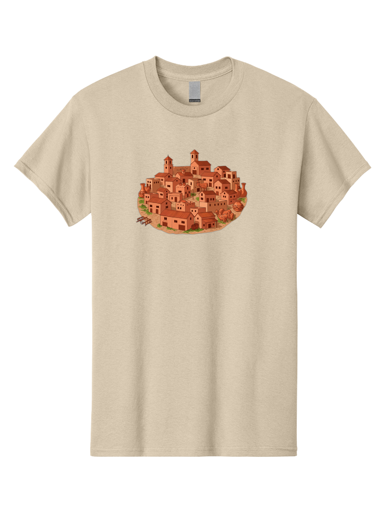 Medieval-Village-1 Men'S Graphic Tee, 100% Cotton, Comfortable Casual Summer Wear, Machine Washable, Vintage Camera, Old Camera, Antique Camera, Black Camera, Classic Photography, Photography Equipment, Nostalgic Device, Film Camera, Bag768