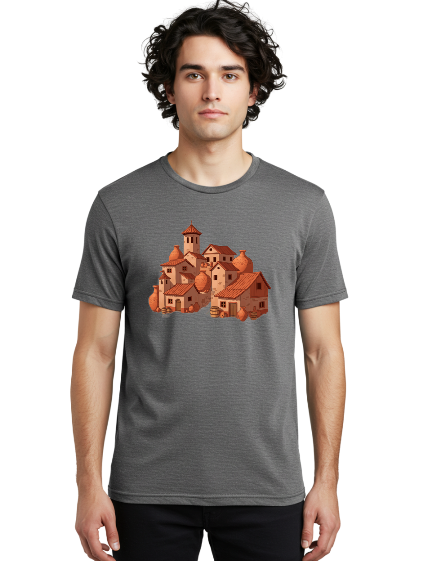 Medieval-Village Men'S Graphic Tee, 100% Cotton, Comfortable Casual Summer Wear, Machine Washable, Vintage Camera, Old Camera, Antique Camera, Black Camera, Classic Photography, Photography Equipment, Nostalgic Device, Film Camera, Camera Art Bag769
