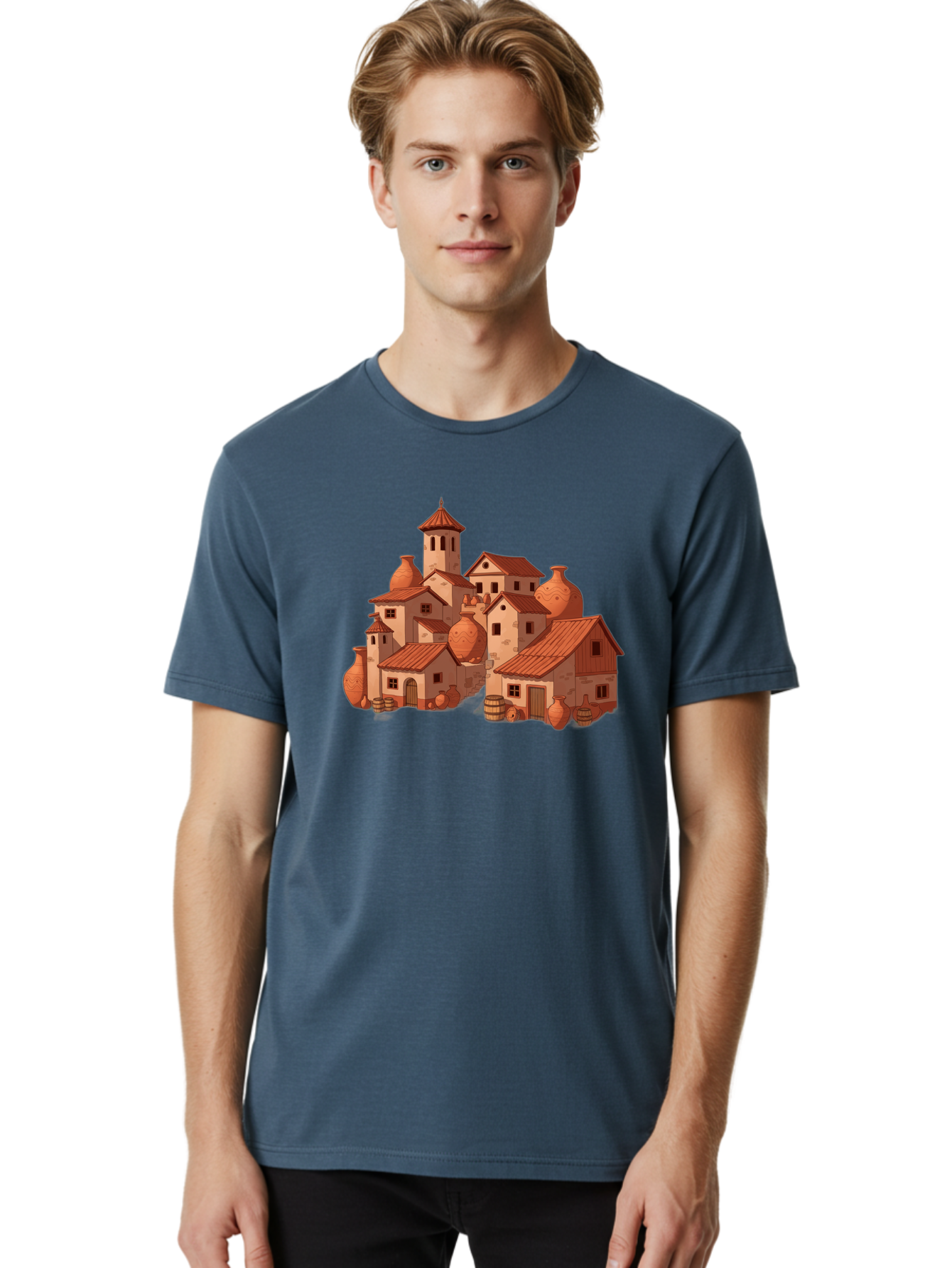 Medieval-Village Men'S Graphic Tee, 100% Cotton, Comfortable Casual Summer Wear, Machine Washable, Vintage Camera, Old Camera, Antique Camera, Black Camera, Classic Photography, Photography Equipment, Nostalgic Device, Film Camera, Camera Art Bag769