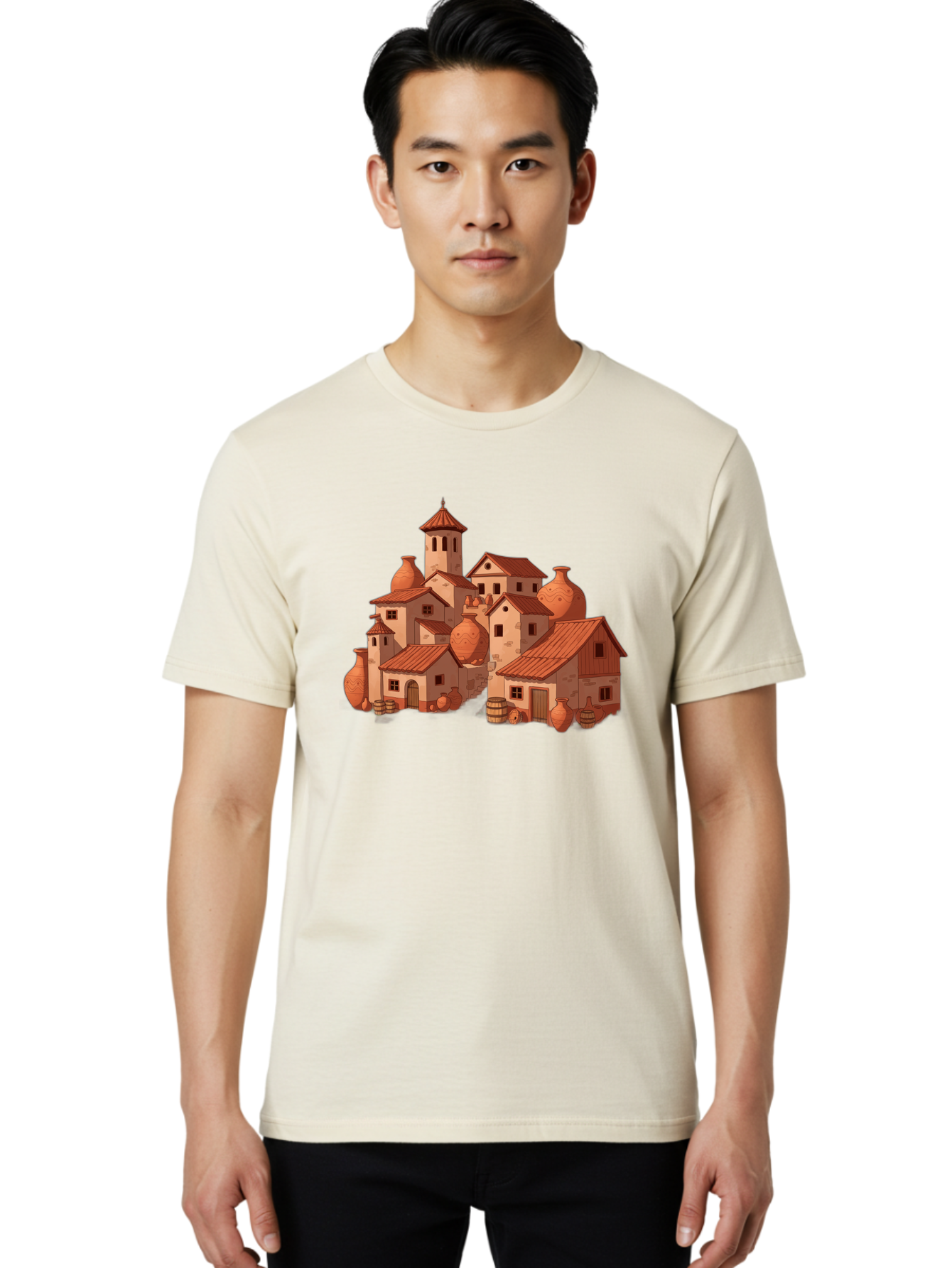 Medieval-Village Men'S Graphic Tee, 100% Cotton, Comfortable Casual Summer Wear, Machine Washable, Vintage Camera, Old Camera, Antique Camera, Black Camera, Classic Photography, Photography Equipment, Nostalgic Device, Film Camera, Camera Art Bag769