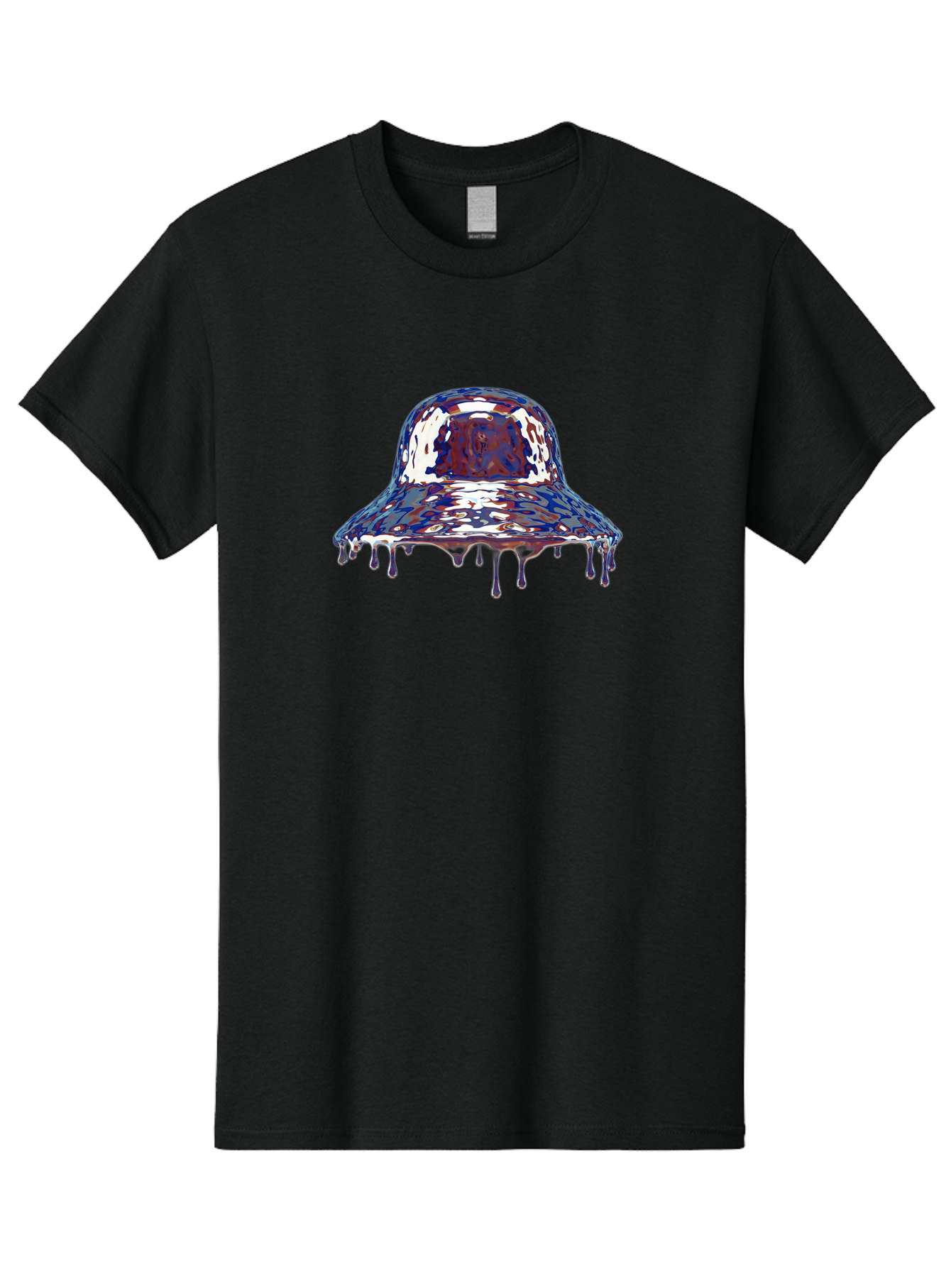 Melting-Bucket-Hat Men'S Graphic Tee, 100% Cotton, Comfortable Casual Summer Wear, Machine Washable, Vintage Camera, Old Camera, Antique Camera, Black Camera, Classic Photography, Photography Equipment, Nostalgic Device, Film Camera, Bag772