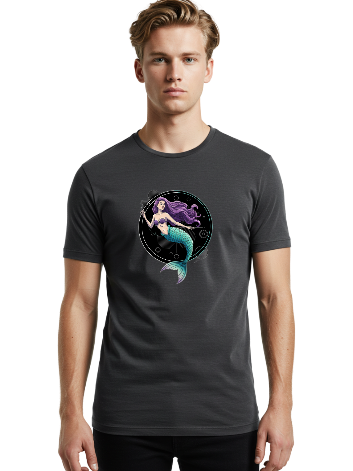 Mermaid-Astrology Men'S Graphic Tee, 100% Cotton, Comfortable Casual Summer Wear, Machine Washable, Vintage Camera, Old Camera, Antique Camera, Black Camera, Classic Photography, Photography Equipment, Nostalgic Device, Film Camera, Camera Art Bag773