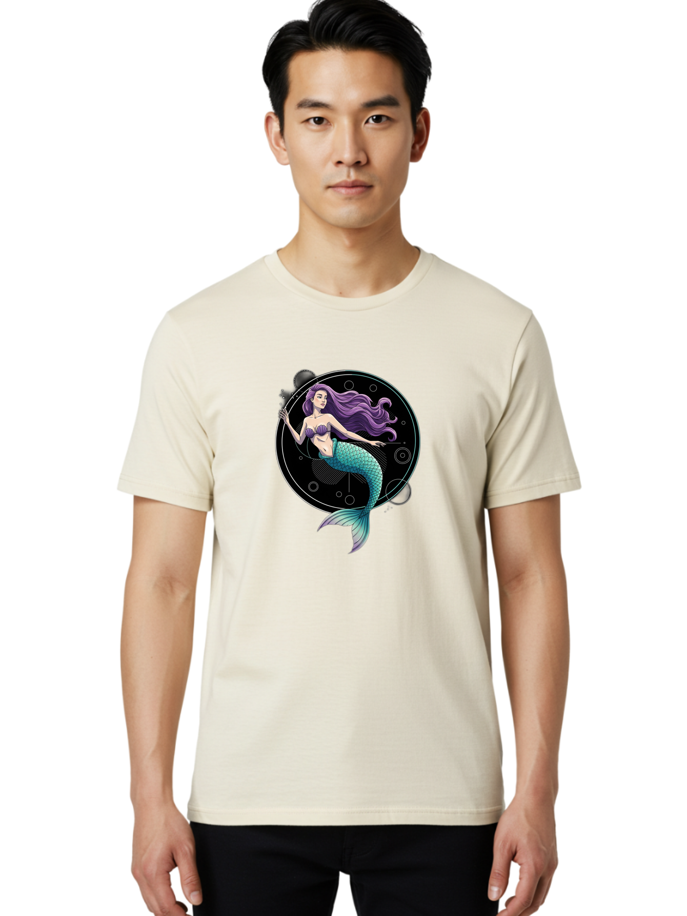 Mermaid-Astrology Men'S Graphic Tee, 100% Cotton, Comfortable Casual Summer Wear, Machine Washable, Vintage Camera, Old Camera, Antique Camera, Black Camera, Classic Photography, Photography Equipment, Nostalgic Device, Film Camera, Camera Art Bag773