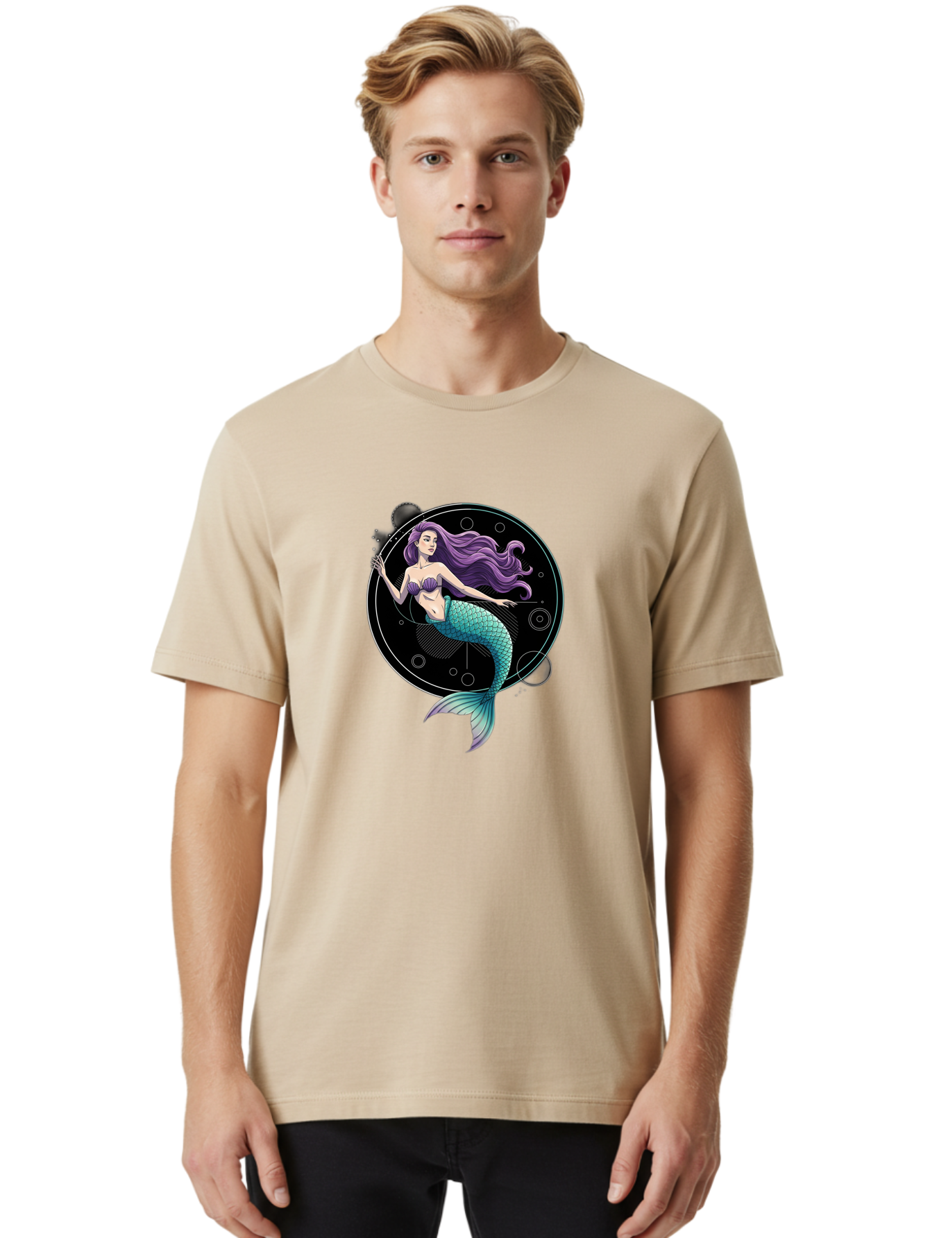 Mermaid-Astrology Men'S Graphic Tee, 100% Cotton, Comfortable Casual Summer Wear, Machine Washable, Vintage Camera, Old Camera, Antique Camera, Black Camera, Classic Photography, Photography Equipment, Nostalgic Device, Film Camera, Camera Art Bag773