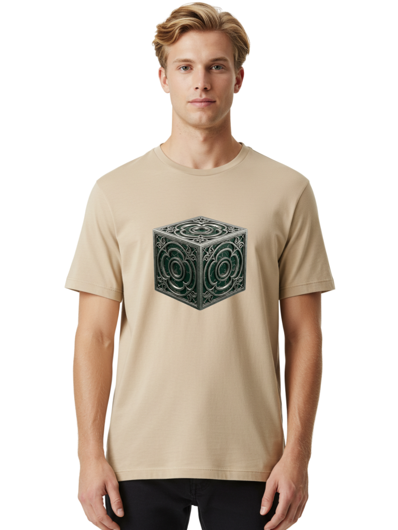 Metal-Cube Men'S Graphic Tee, 100% Cotton, Comfortable Casual Summer Wear, Machine Washable, Vintage Camera, Old Camera, Antique Camera, Black Camera, Classic Photography, Photography Equipment, Nostalgic Device, Film Camera, Camera Art Bag774