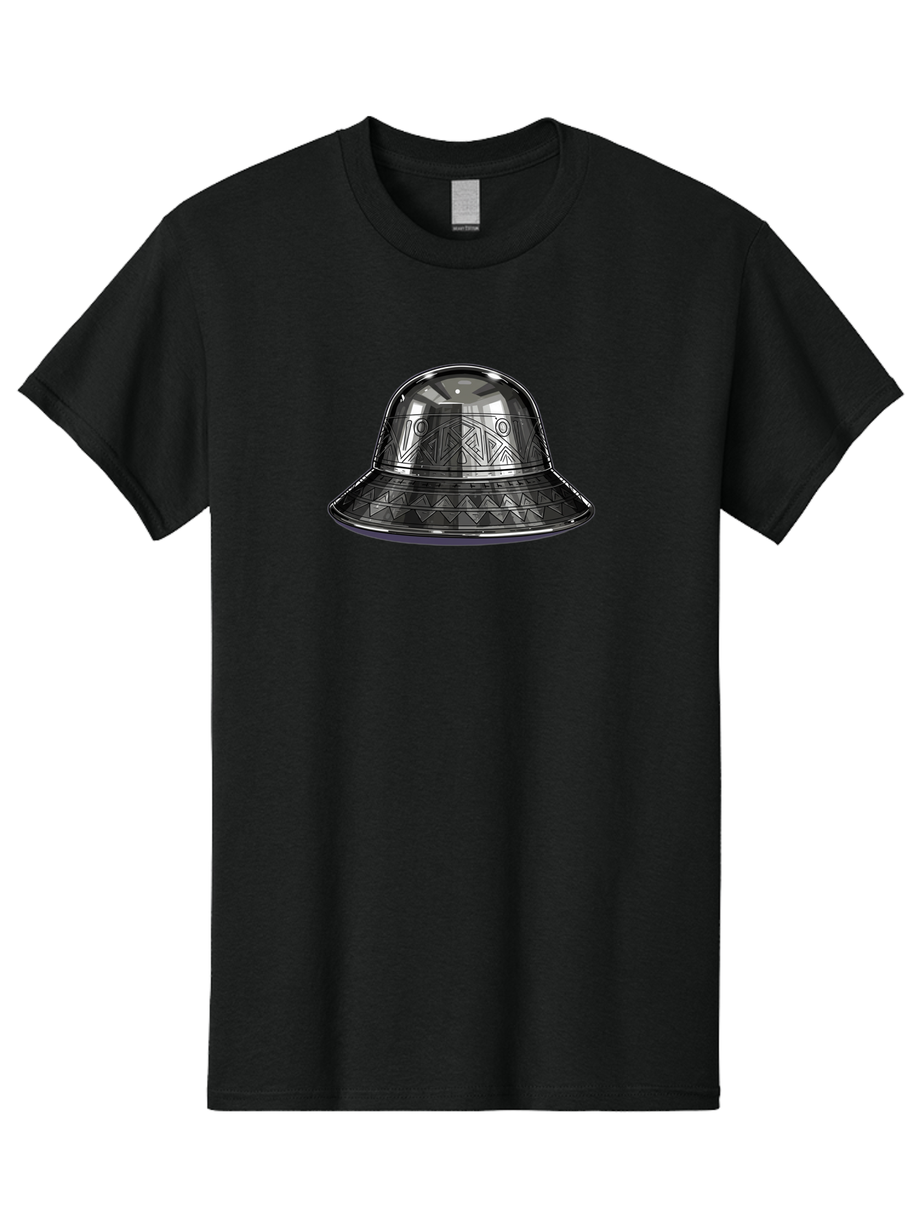 Metallic-Dome-Shaped-Object Men'S Graphic Tee, 100% Cotton, Comfortable Casual Summer Wear, Machine Washable, Vintage Camera, Old Camera, Antique Camera, Black Camera, Classic Photography, Photography Equipment, Nostalgic Device, Film Camera, Bag777