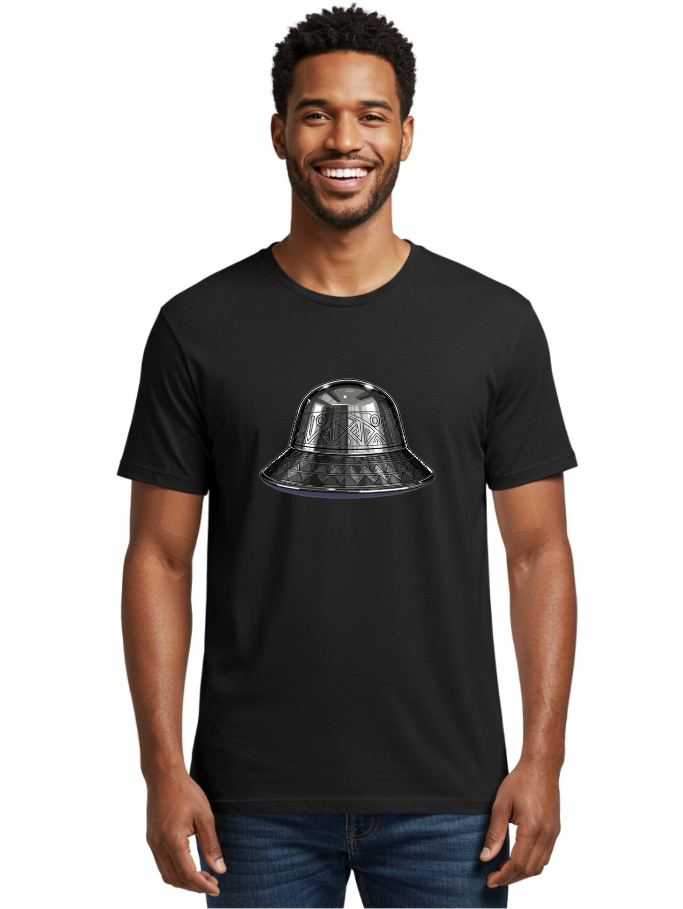 Metallic-Dome-Shaped-Object Men'S Graphic Tee, 100% Cotton, Comfortable Casual Summer Wear, Machine Washable, Vintage Camera, Old Camera, Antique Camera, Black Camera, Classic Photography, Photography Equipment, Nostalgic Device, Film Camera, Bag777