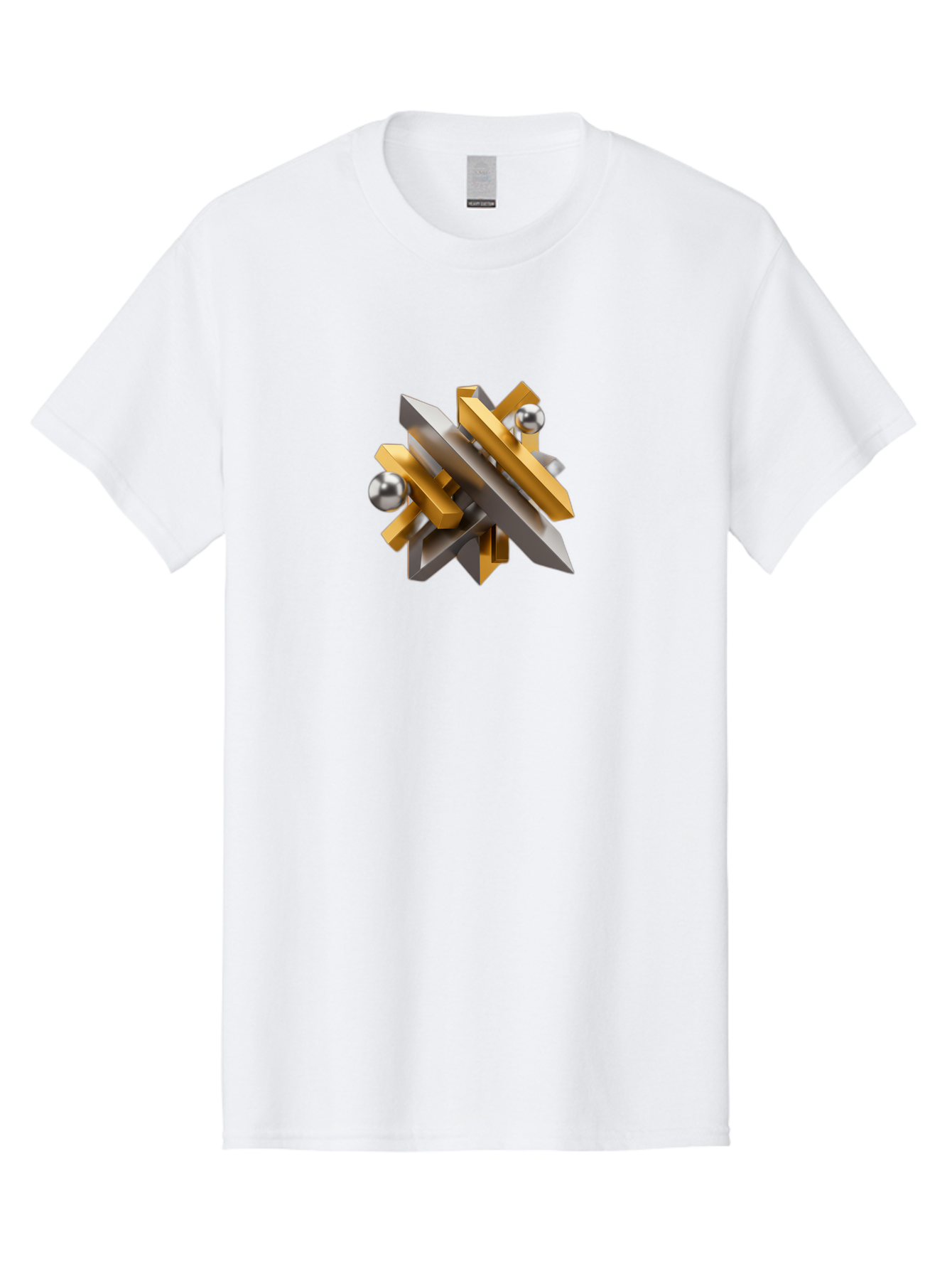 Metallic-Geometric-Shapes Men'S Graphic Tee, 100% Cotton, Comfortable Casual Summer Wear, Machine Washable, Vintage Camera, Old Camera, Antique Camera, Black Camera, Classic Photography, Photography Equipment, Nostalgic Device, Film Camera, Bag779