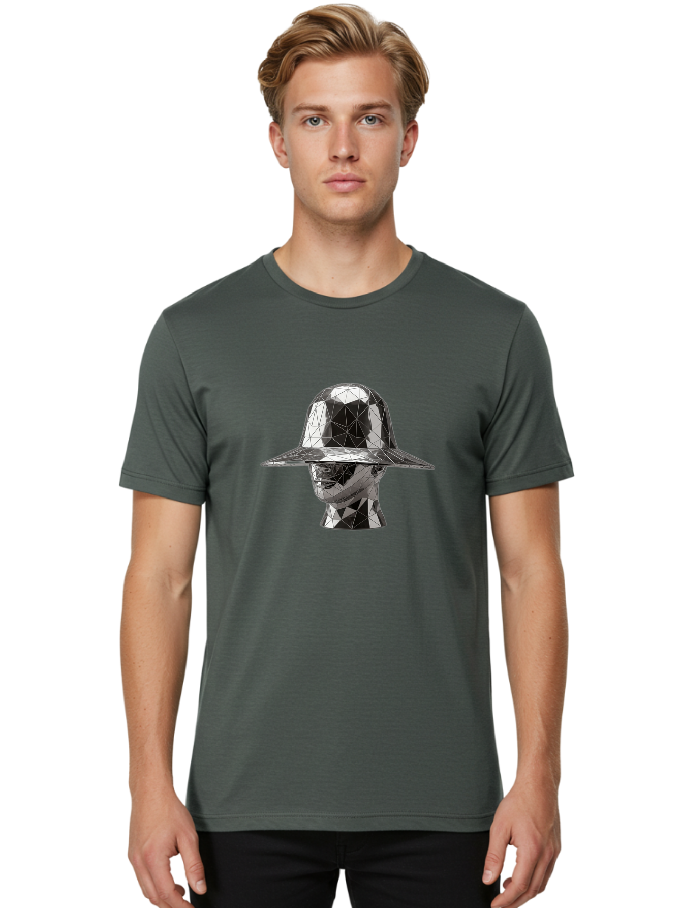 Metallic-Head-With-Hat Men'S Graphic Tee, 100% Cotton, Comfortable Casual Summer Wear, Machine Washable, Vintage Camera, Old Camera, Antique Camera, Black Camera, Classic Photography, Photography Equipment, Nostalgic Device, Film Camera, Bag780
