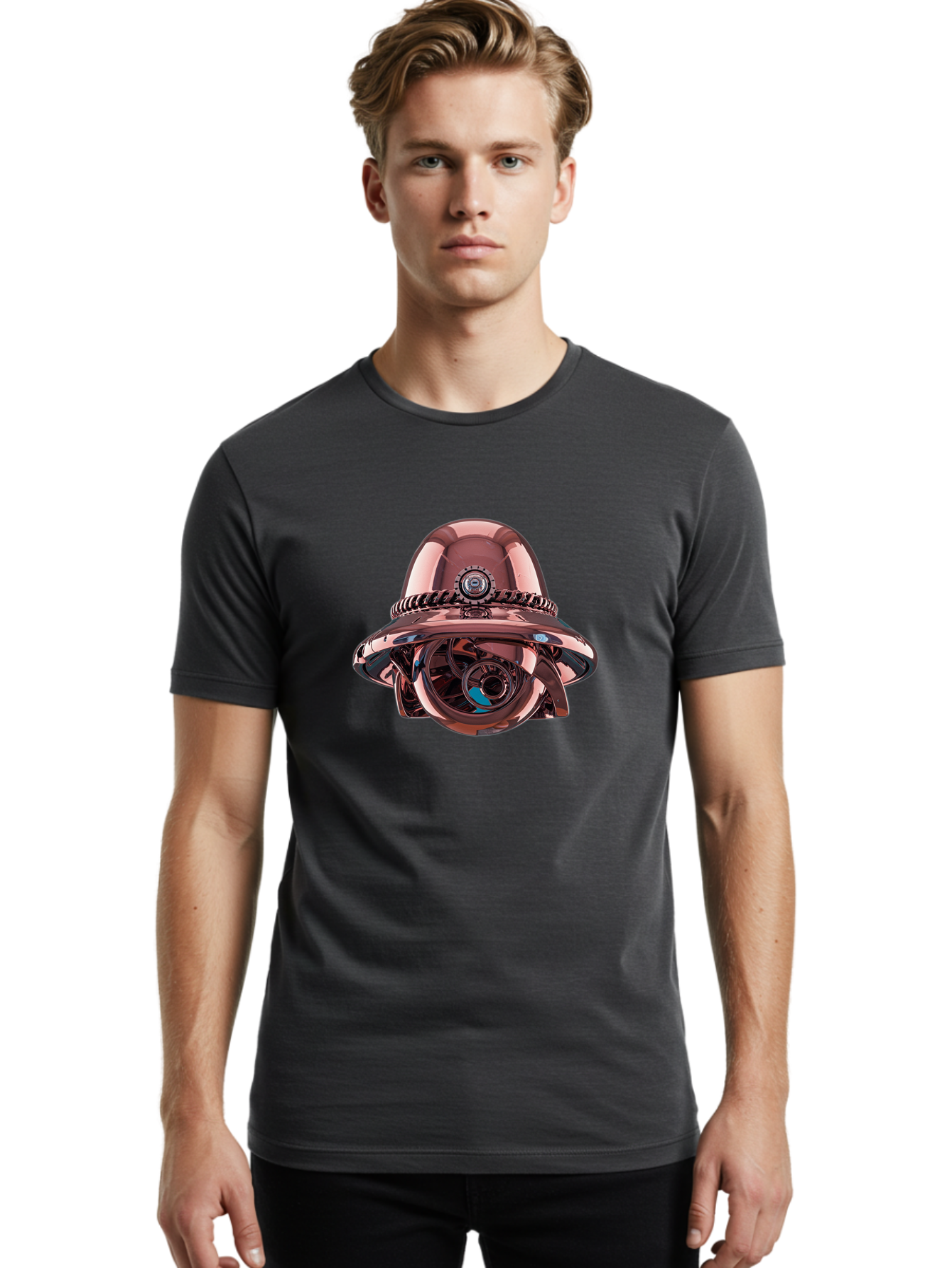 Metallic-Ufo Men'S Graphic Tee, 100% Cotton, Comfortable Casual Summer Wear, Machine Washable, Vintage Camera, Old Camera, Antique Camera, Black Camera, Classic Photography, Photography Equipment, Nostalgic Device, Film Camera, Camera Art Bag783