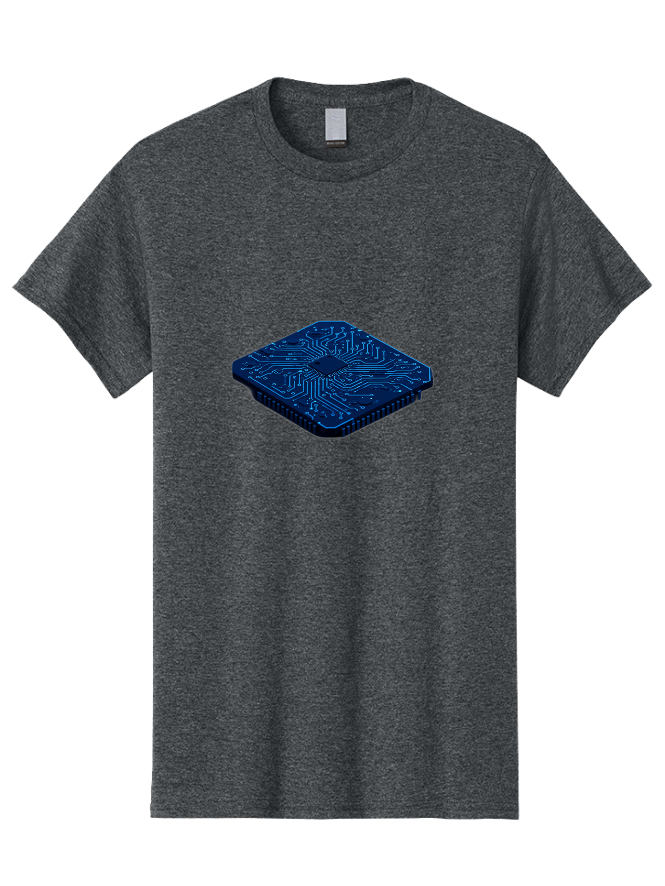 Microchip Men'S Graphic Tee, 100% Cotton, Comfortable Casual Summer Wear, Machine Washable, Vintage Camera, Old Camera, Antique Camera, Black Camera, Classic Photography, Photography Equipment, Nostalgic Device, Film Camera, Camera Art Bag785