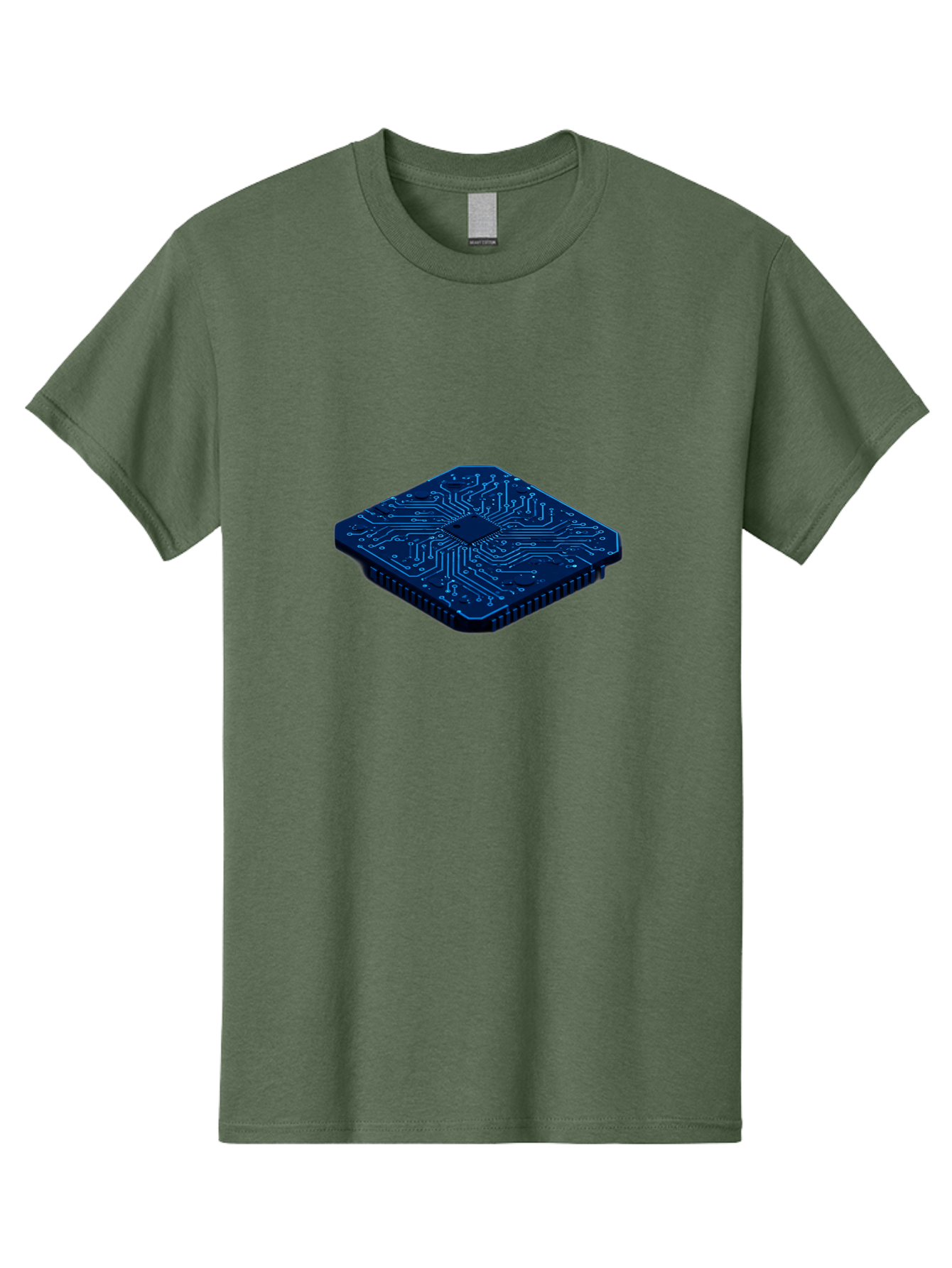 Microchip Men'S Graphic Tee, 100% Cotton, Comfortable Casual Summer Wear, Machine Washable, Vintage Camera, Old Camera, Antique Camera, Black Camera, Classic Photography, Photography Equipment, Nostalgic Device, Film Camera, Camera Art Bag785