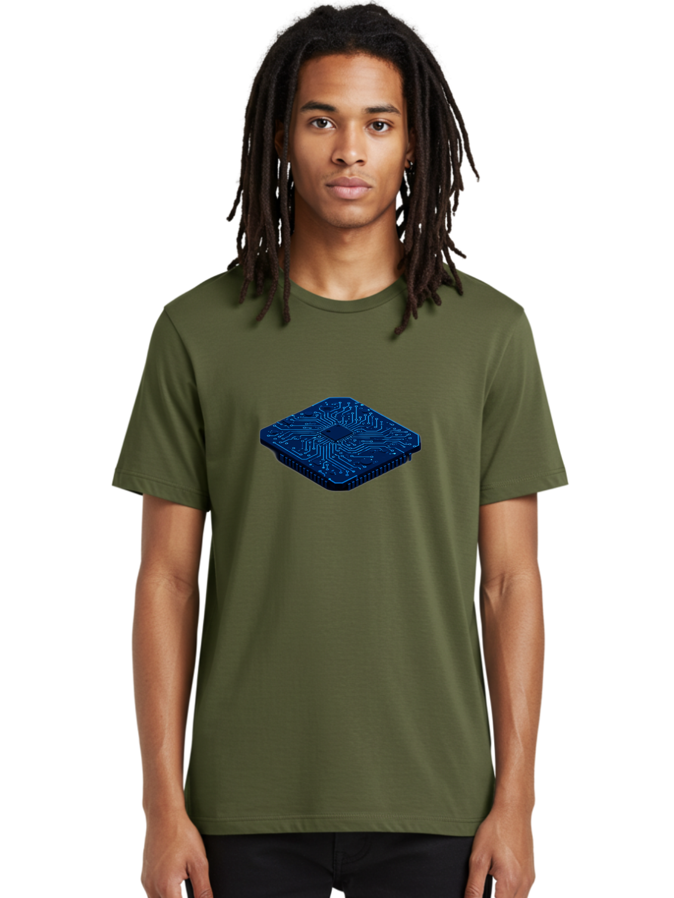 Microchip Men'S Graphic Tee, 100% Cotton, Comfortable Casual Summer Wear, Machine Washable, Vintage Camera, Old Camera, Antique Camera, Black Camera, Classic Photography, Photography Equipment, Nostalgic Device, Film Camera, Camera Art Bag785