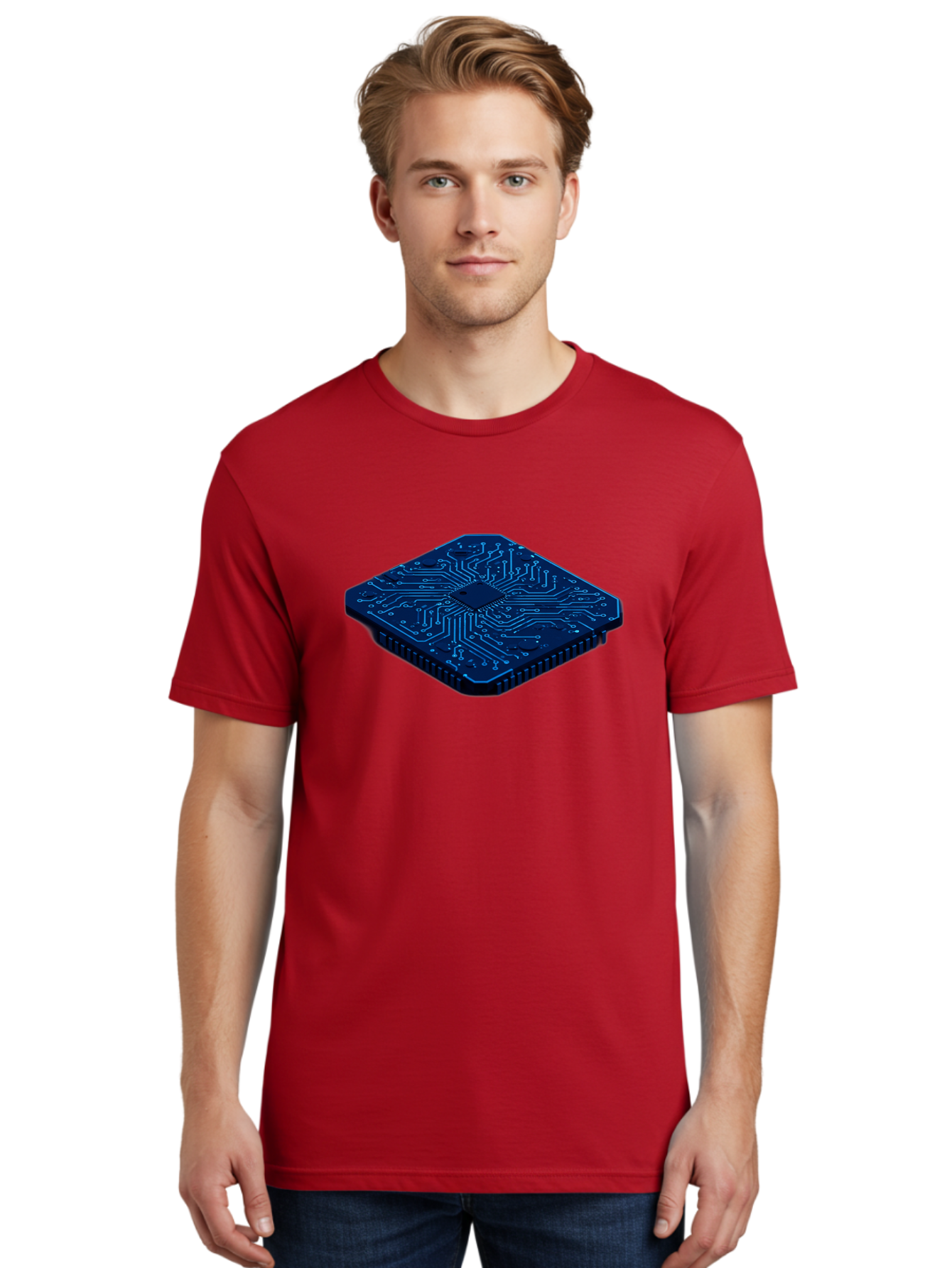 Microchip Men'S Graphic Tee, 100% Cotton, Comfortable Casual Summer Wear, Machine Washable, Vintage Camera, Old Camera, Antique Camera, Black Camera, Classic Photography, Photography Equipment, Nostalgic Device, Film Camera, Camera Art Bag785