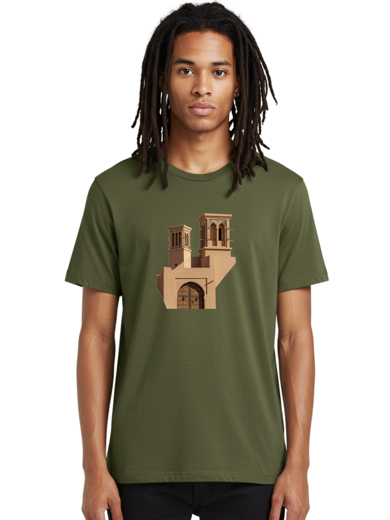 Middle-Eastern-Architecture Men'S Graphic Tee, 100% Cotton, Comfortable Casual Summer Wear, Machine Washable, Vintage Camera, Old Camera, Antique Camera, Black Camera, Classic Photography, Photography Equipment, Nostalgic Device, Film Camera, Bag786