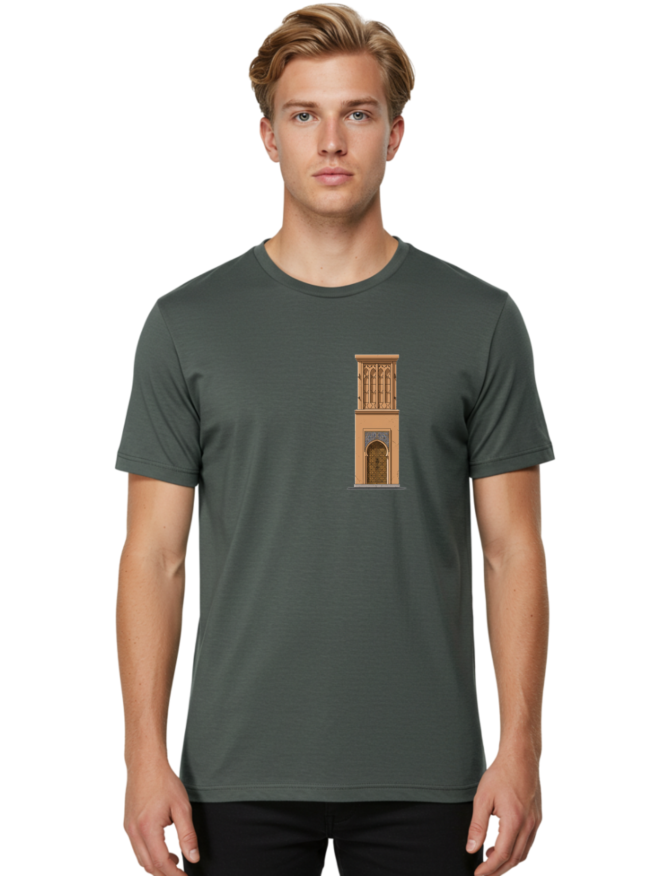 Minaret Men'S Graphic Tee, 100% Cotton, Comfortable Casual Summer Wear, Machine Washable, Vintage Camera, Old Camera, Antique Camera, Black Camera, Classic Photography, Photography Equipment, Nostalgic Device, Film Camera, Camera Art Bag791