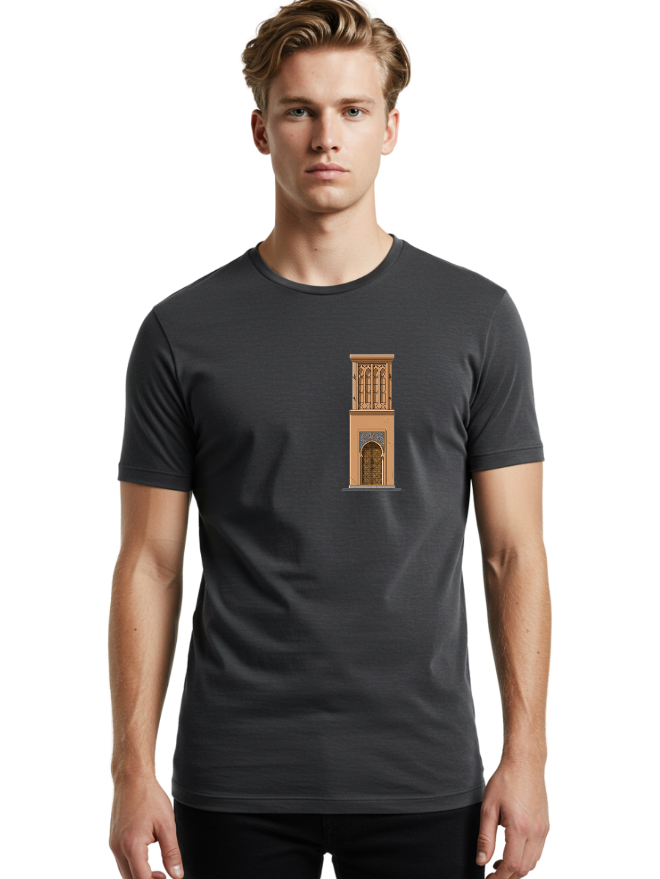 Minaret Men'S Graphic Tee, 100% Cotton, Comfortable Casual Summer Wear, Machine Washable, Vintage Camera, Old Camera, Antique Camera, Black Camera, Classic Photography, Photography Equipment, Nostalgic Device, Film Camera, Camera Art Bag791