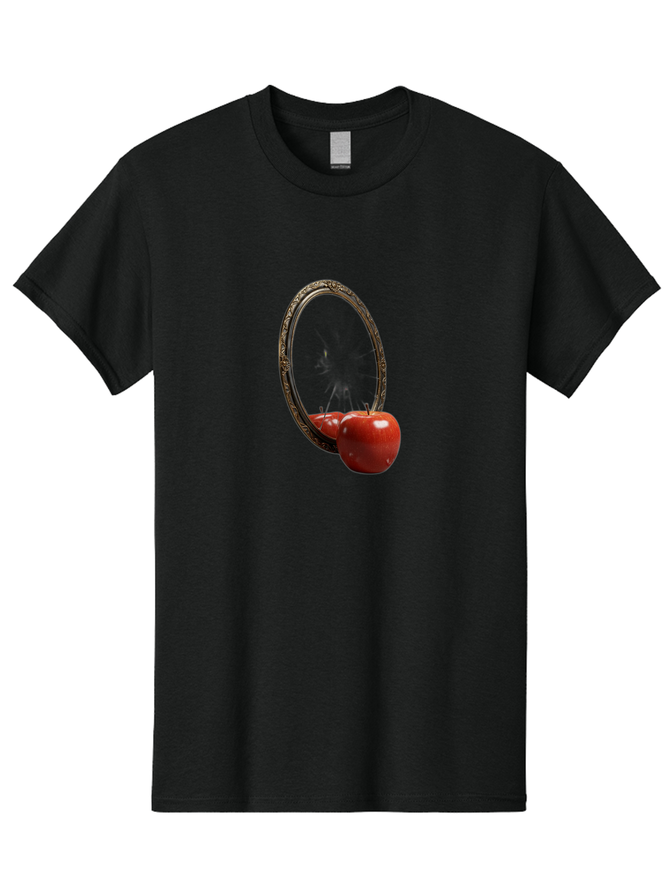 Mirror-Apple Men'S Graphic Tee, 100% Cotton, Comfortable Casual Summer Wear, Machine Washable, Vintage Camera, Old Camera, Antique Camera, Black Camera, Classic Photography, Photography Equipment, Nostalgic Device, Film Camera, Camera Art Bag792