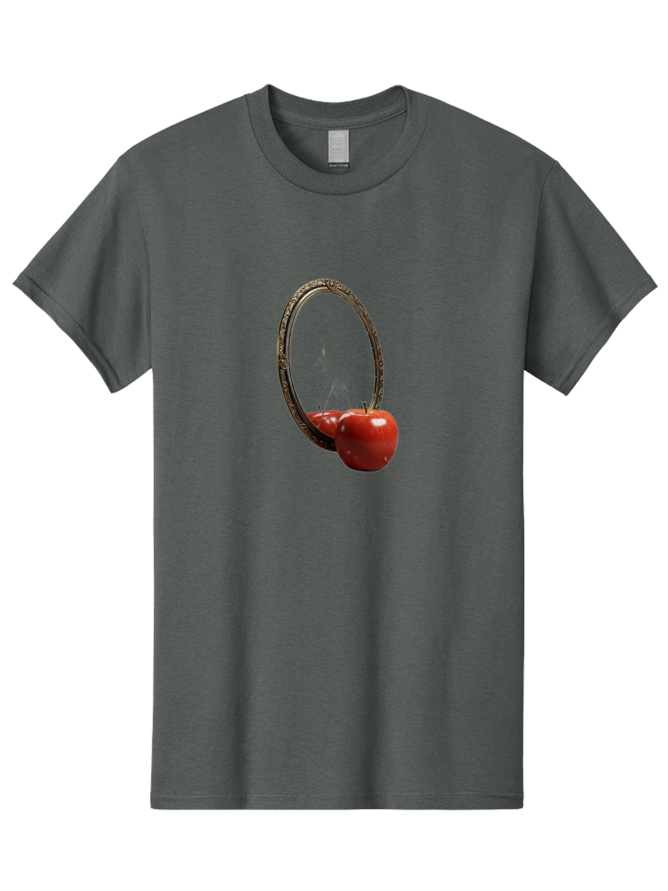Mirror-Apple Men'S Graphic Tee, 100% Cotton, Comfortable Casual Summer Wear, Machine Washable, Vintage Camera, Old Camera, Antique Camera, Black Camera, Classic Photography, Photography Equipment, Nostalgic Device, Film Camera, Camera Art Bag792