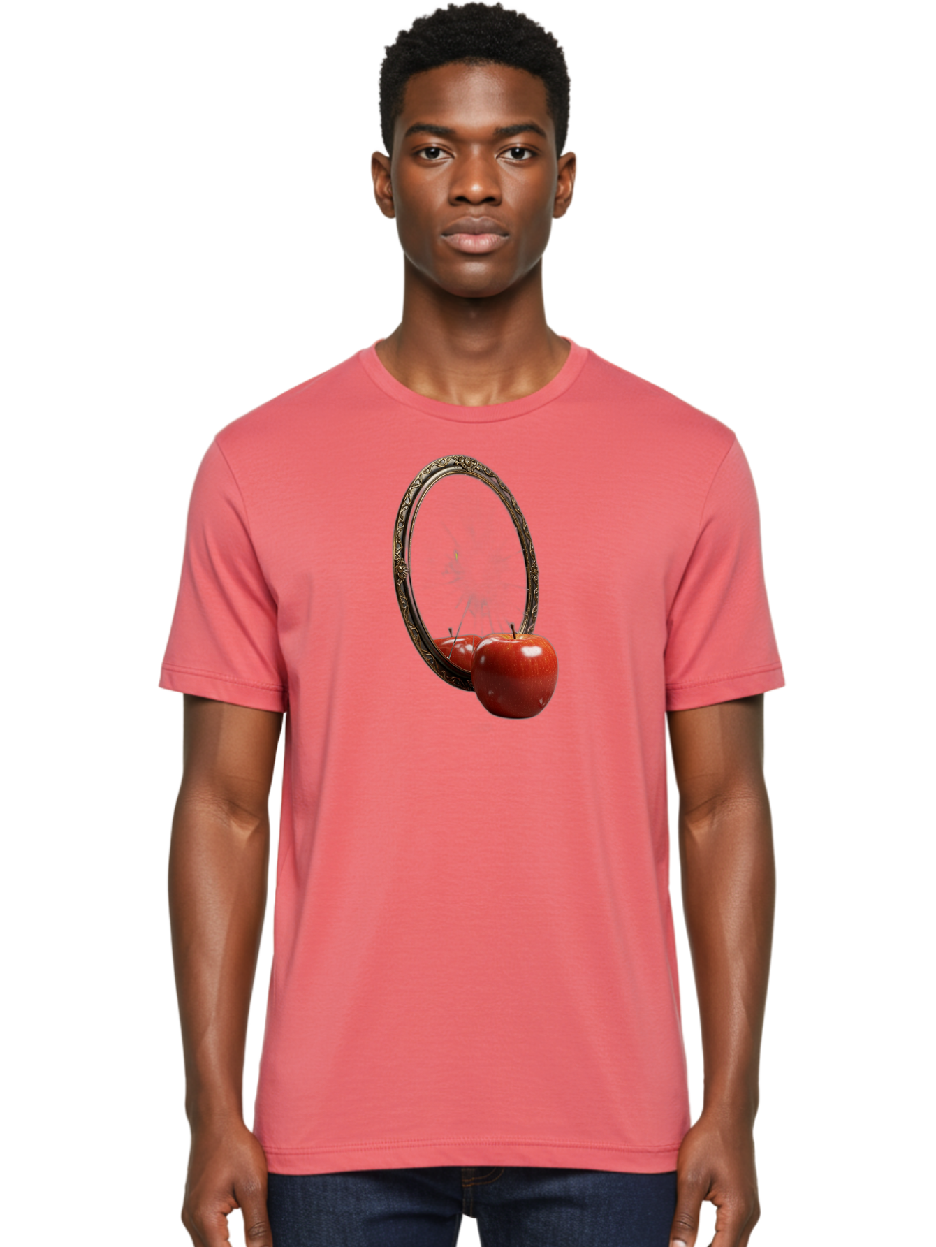 Mirror-Apple Men'S Graphic Tee, 100% Cotton, Comfortable Casual Summer Wear, Machine Washable, Vintage Camera, Old Camera, Antique Camera, Black Camera, Classic Photography, Photography Equipment, Nostalgic Device, Film Camera, Camera Art Bag792