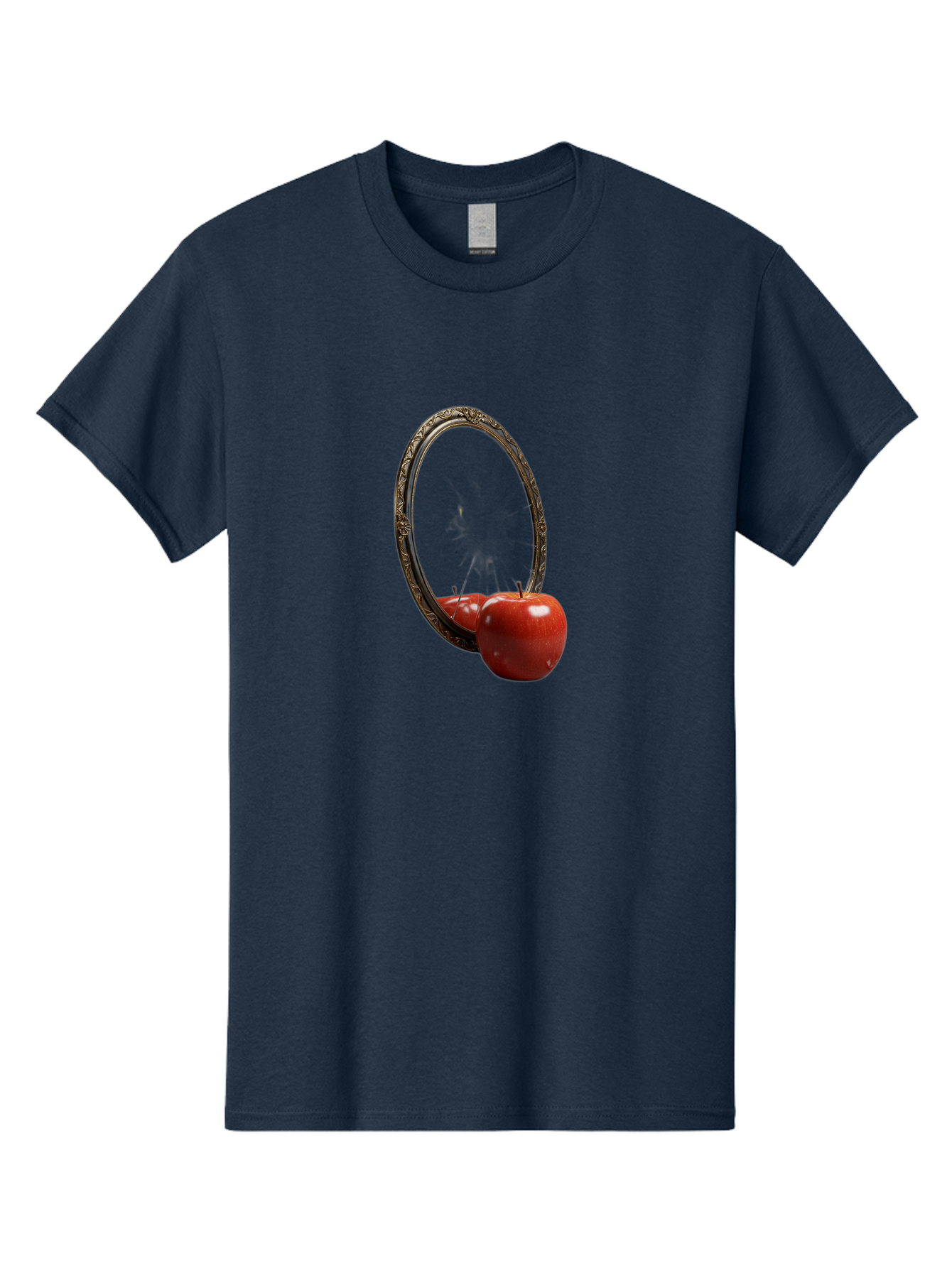 Mirror-Apple Men'S Graphic Tee, 100% Cotton, Comfortable Casual Summer Wear, Machine Washable, Vintage Camera, Old Camera, Antique Camera, Black Camera, Classic Photography, Photography Equipment, Nostalgic Device, Film Camera, Camera Art Bag792