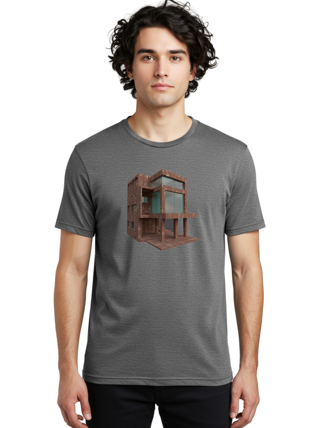 Modern-Building Men'S Graphic Tee, 100% Cotton, Comfortable Casual Summer Wear, Machine Washable, Vintage Camera, Old Camera, Antique Camera, Black Camera, Classic Photography, Photography Equipment, Nostalgic Device, Film Camera, Camera Art Bag794