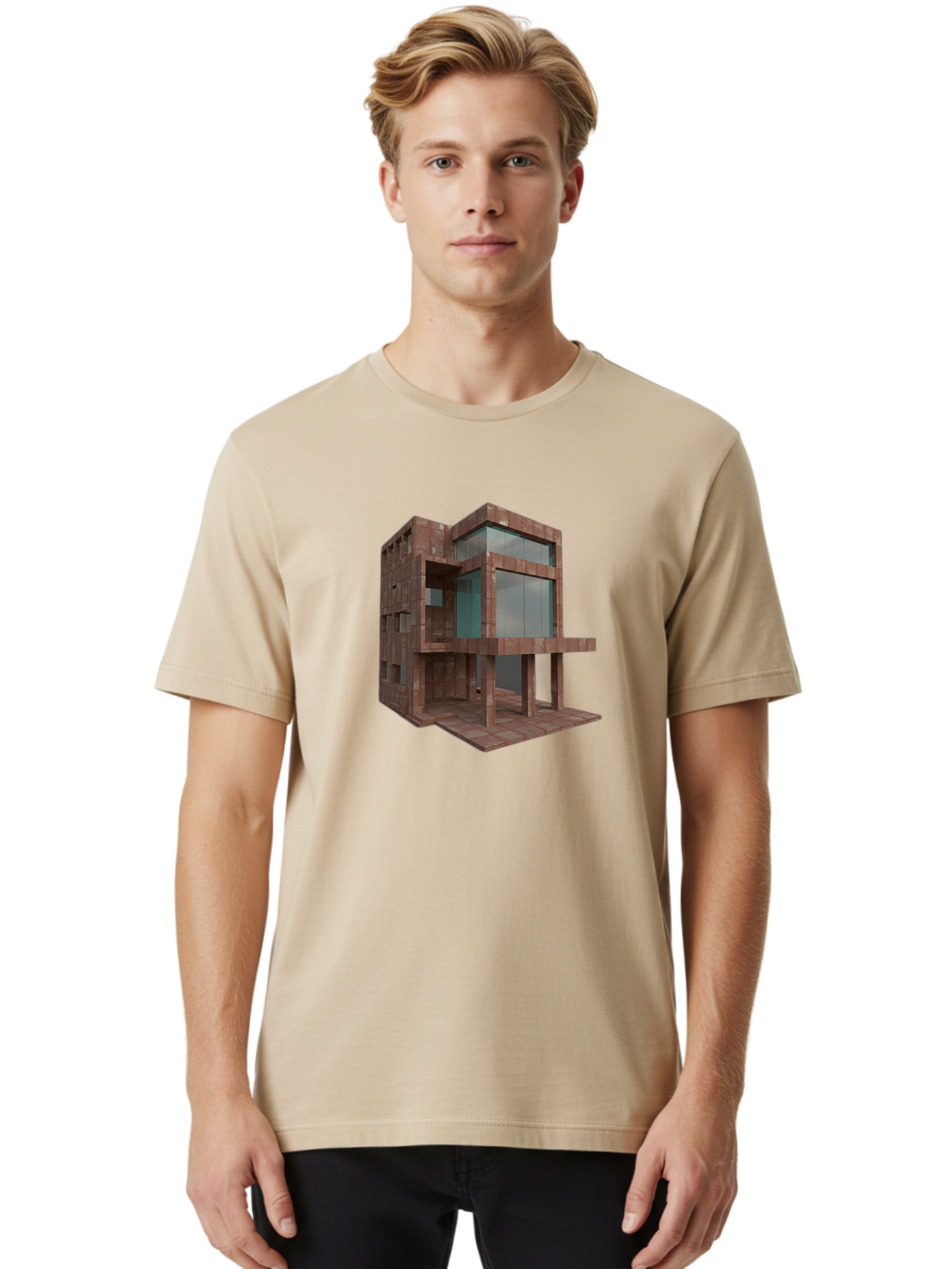 Modern-Building Men'S Graphic Tee, 100% Cotton, Comfortable Casual Summer Wear, Machine Washable, Vintage Camera, Old Camera, Antique Camera, Black Camera, Classic Photography, Photography Equipment, Nostalgic Device, Film Camera, Camera Art Bag794