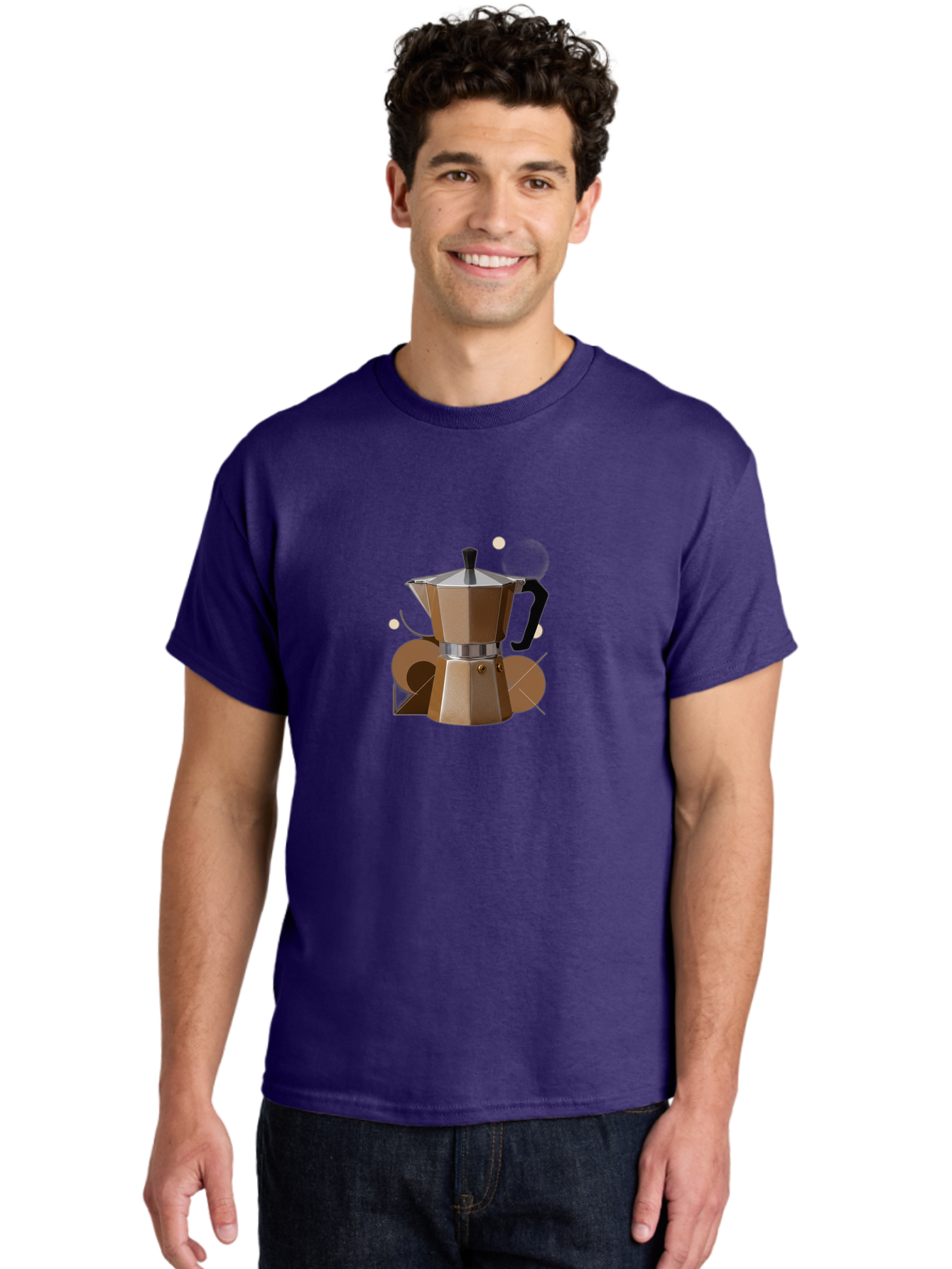 Moka-Pot-1 Men'S Graphic Tee, 100% Cotton, Comfortable Casual Summer Wear, Machine Washable, Vintage Camera, Old Camera, Antique Camera, Black Camera, Classic Photography, Photography Equipment, Nostalgic Device, Film Camera, Camera Art Bag796