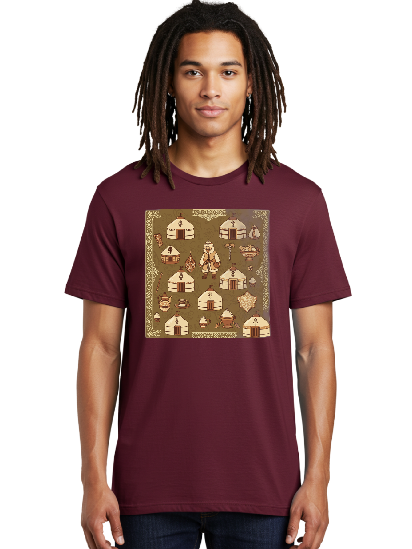 Mongolian-Yurt-Collection Men'S Graphic Tee, 100% Cotton, Comfortable Casual Summer Wear, Machine Washable, Vintage Camera, Old Camera, Antique Camera, Black Camera, Classic Photography, Photography Equipment, Nostalgic Device, Film Camera, Bag801