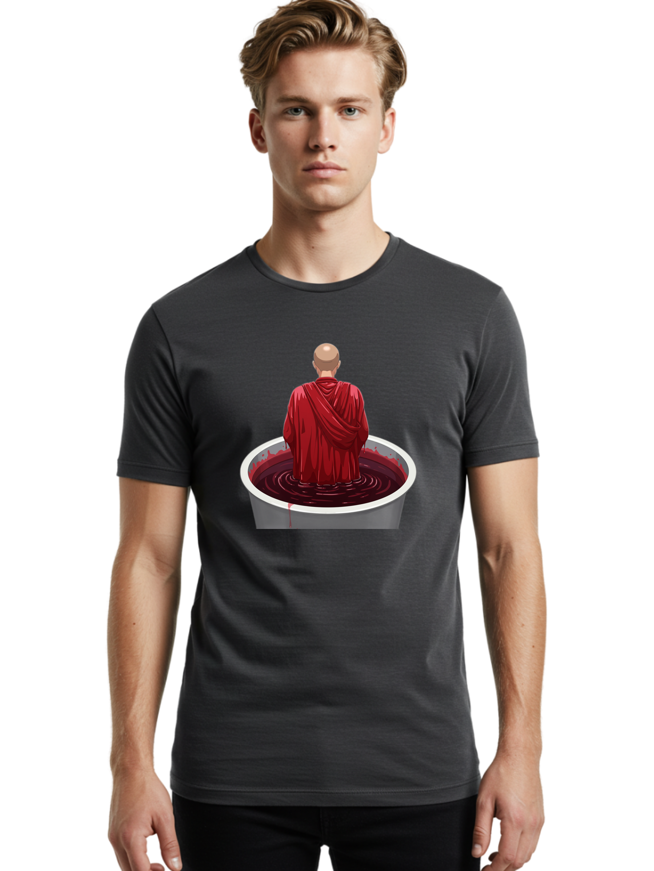 Monk-In-Wine-Vat Men'S Graphic Tee, 100% Cotton, Comfortable Casual Summer Wear, Machine Washable, Vintage Camera, Old Camera, Antique Camera, Black Camera, Classic Photography, Photography Equipment, Nostalgic Device, Film Camera, Camera Art Bag802