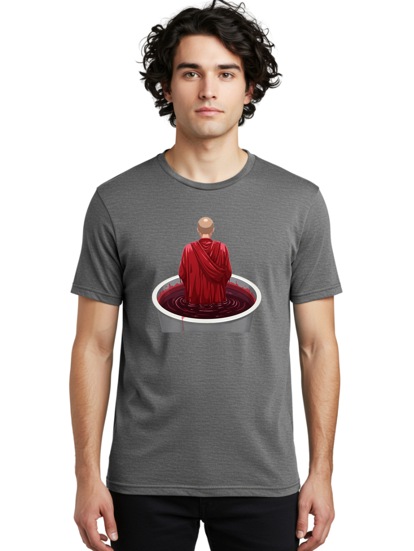 Monk-In-Wine-Vat Men'S Graphic Tee, 100% Cotton, Comfortable Casual Summer Wear, Machine Washable, Vintage Camera, Old Camera, Antique Camera, Black Camera, Classic Photography, Photography Equipment, Nostalgic Device, Film Camera, Camera Art Bag802