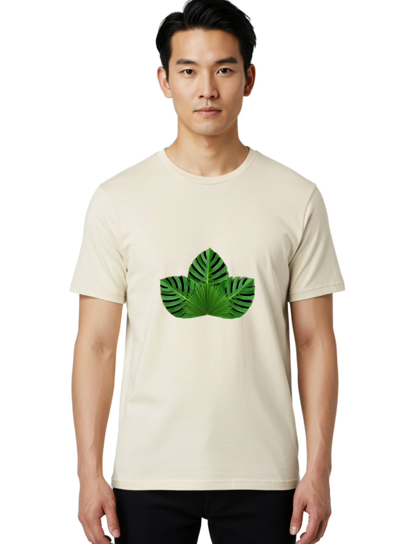 Monstera-Leaf Men'S Graphic Tee, 100% Cotton, Comfortable Casual Summer Wear, Machine Washable, Vintage Camera, Old Camera, Antique Camera, Black Camera, Classic Photography, Photography Equipment, Nostalgic Device, Film Camera, Camera Art Bag806