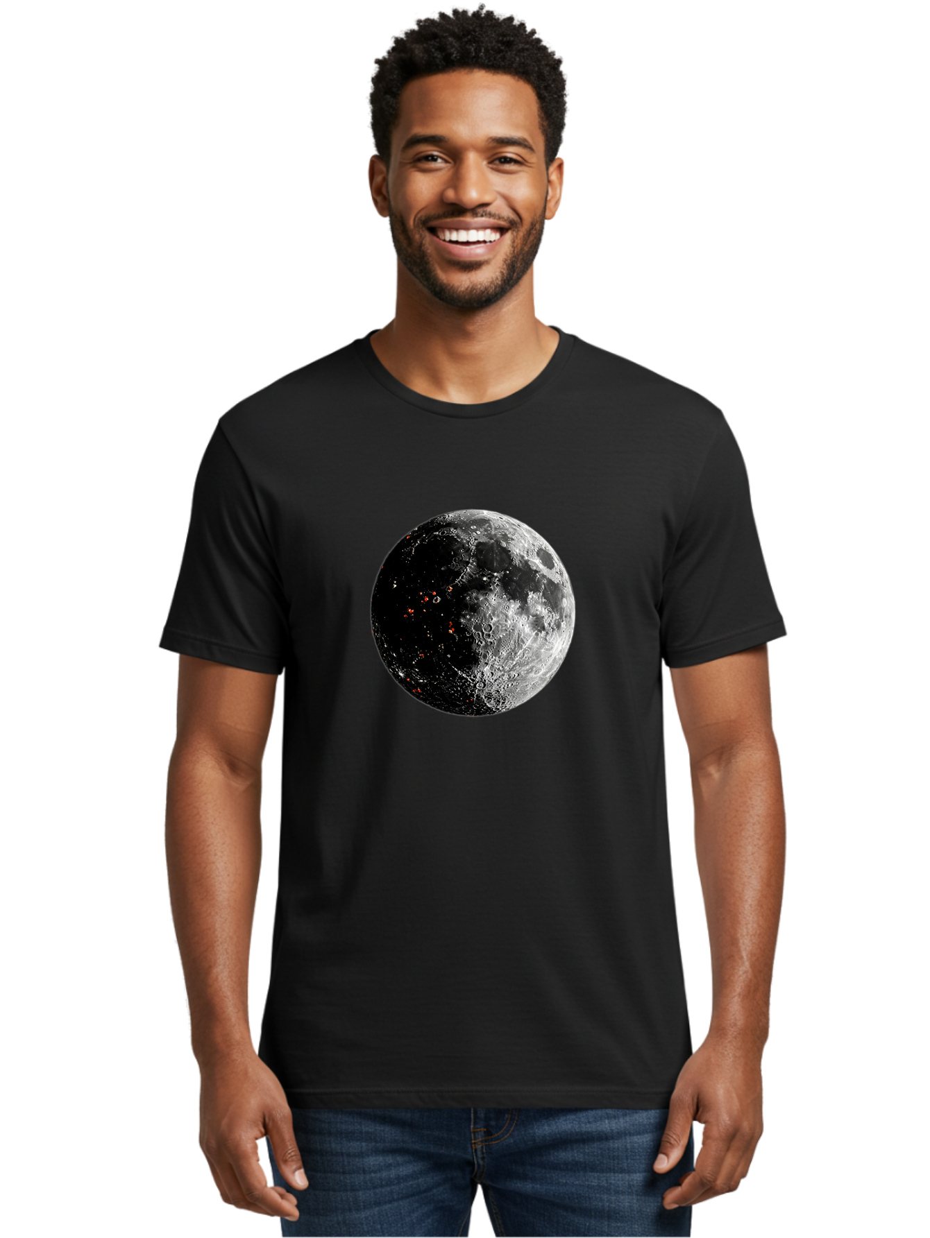 Moon-2 Men'S Graphic Tee, 100% Cotton, Comfortable Casual Summer Wear, Machine Washable, Vintage Camera, Old Camera, Antique Camera, Black Camera, Classic Photography, Photography Equipment, Nostalgic Device, Film Camera, Camera Art Bag808