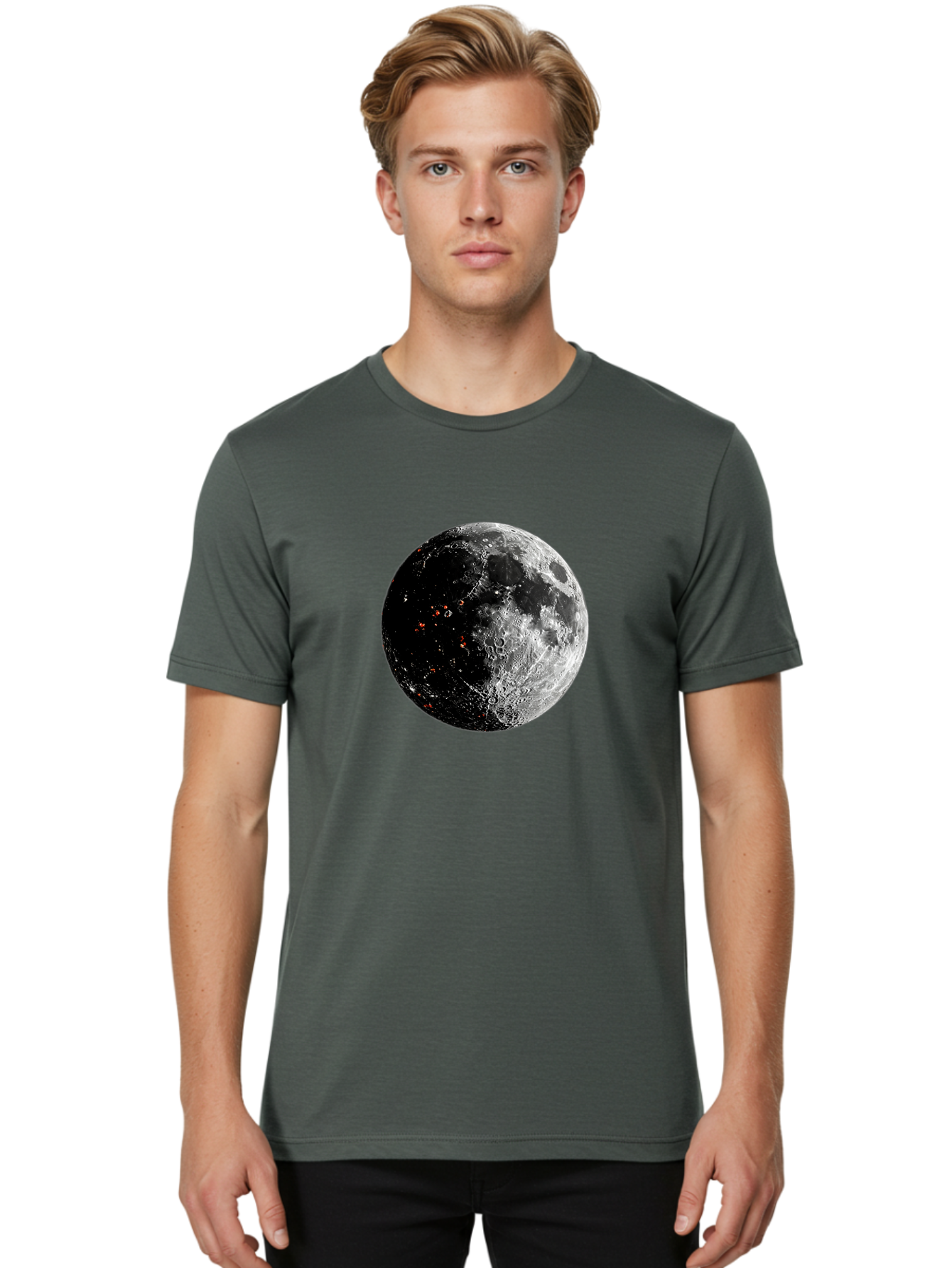 Moon-2 Men'S Graphic Tee, 100% Cotton, Comfortable Casual Summer Wear, Machine Washable, Vintage Camera, Old Camera, Antique Camera, Black Camera, Classic Photography, Photography Equipment, Nostalgic Device, Film Camera, Camera Art Bag808