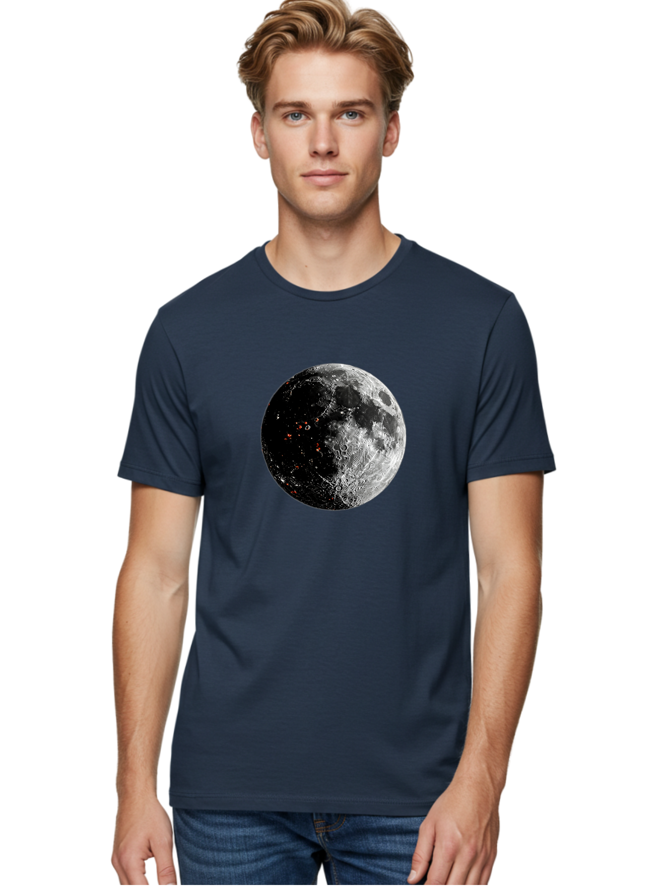 Moon-2 Men'S Graphic Tee, 100% Cotton, Comfortable Casual Summer Wear, Machine Washable, Vintage Camera, Old Camera, Antique Camera, Black Camera, Classic Photography, Photography Equipment, Nostalgic Device, Film Camera, Camera Art Bag808