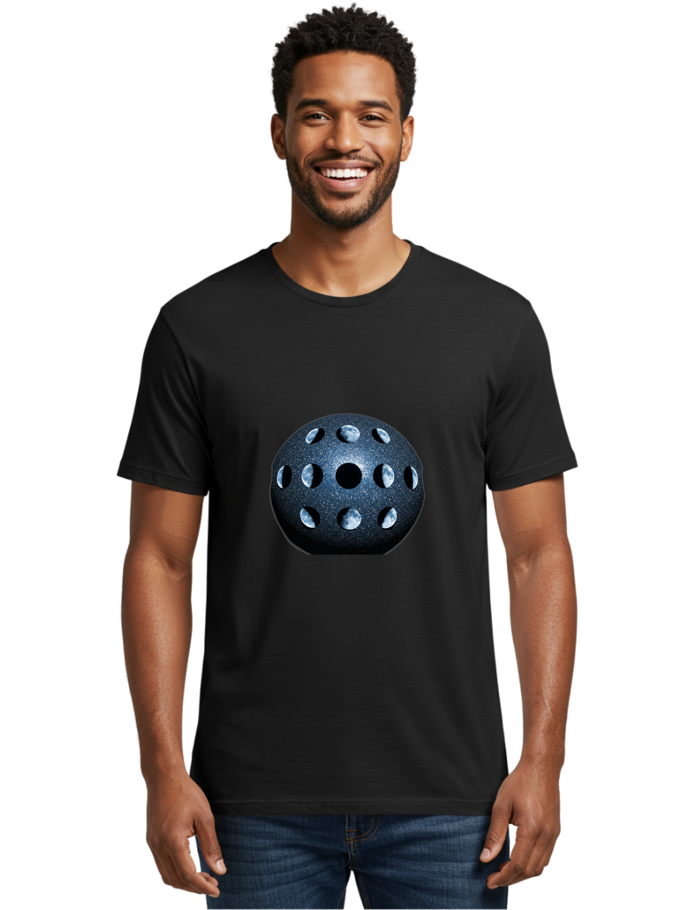 Moon-Phases-Orb Men'S Graphic Tee, 100% Cotton, Comfortable Casual Summer Wear, Machine Washable, Vintage Camera, Old Camera, Antique Camera, Black Camera, Classic Photography, Photography Equipment, Nostalgic Device, Film Camera, Camera Art Bag809