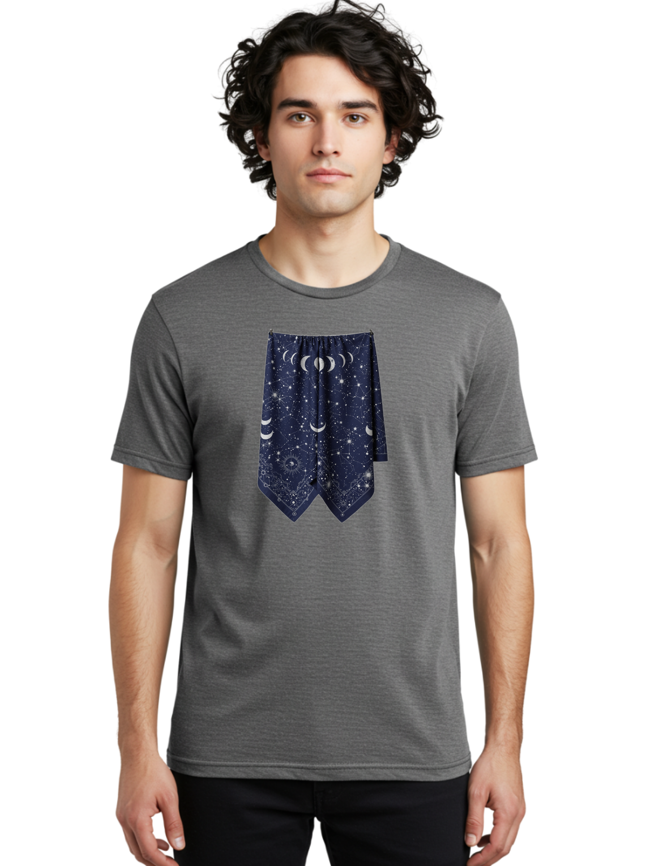 Moon-Phases-Shorts Men'S Graphic Tee, 100% Cotton, Comfortable Casual Summer Wear, Machine Washable, Vintage Camera, Old Camera, Antique Camera, Black Camera, Classic Photography, Photography Equipment, Nostalgic Device, Film Camera, Bag810