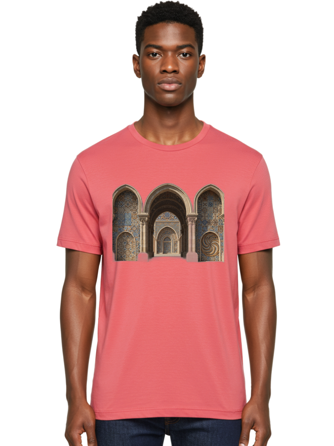 Moorish-Archway Men'S Graphic Tee, 100% Cotton, Comfortable Casual Summer Wear, Machine Washable, Vintage Camera, Old Camera, Antique Camera, Black Camera, Classic Photography, Photography Equipment, Nostalgic Device, Film Camera, Camera Art Bag812