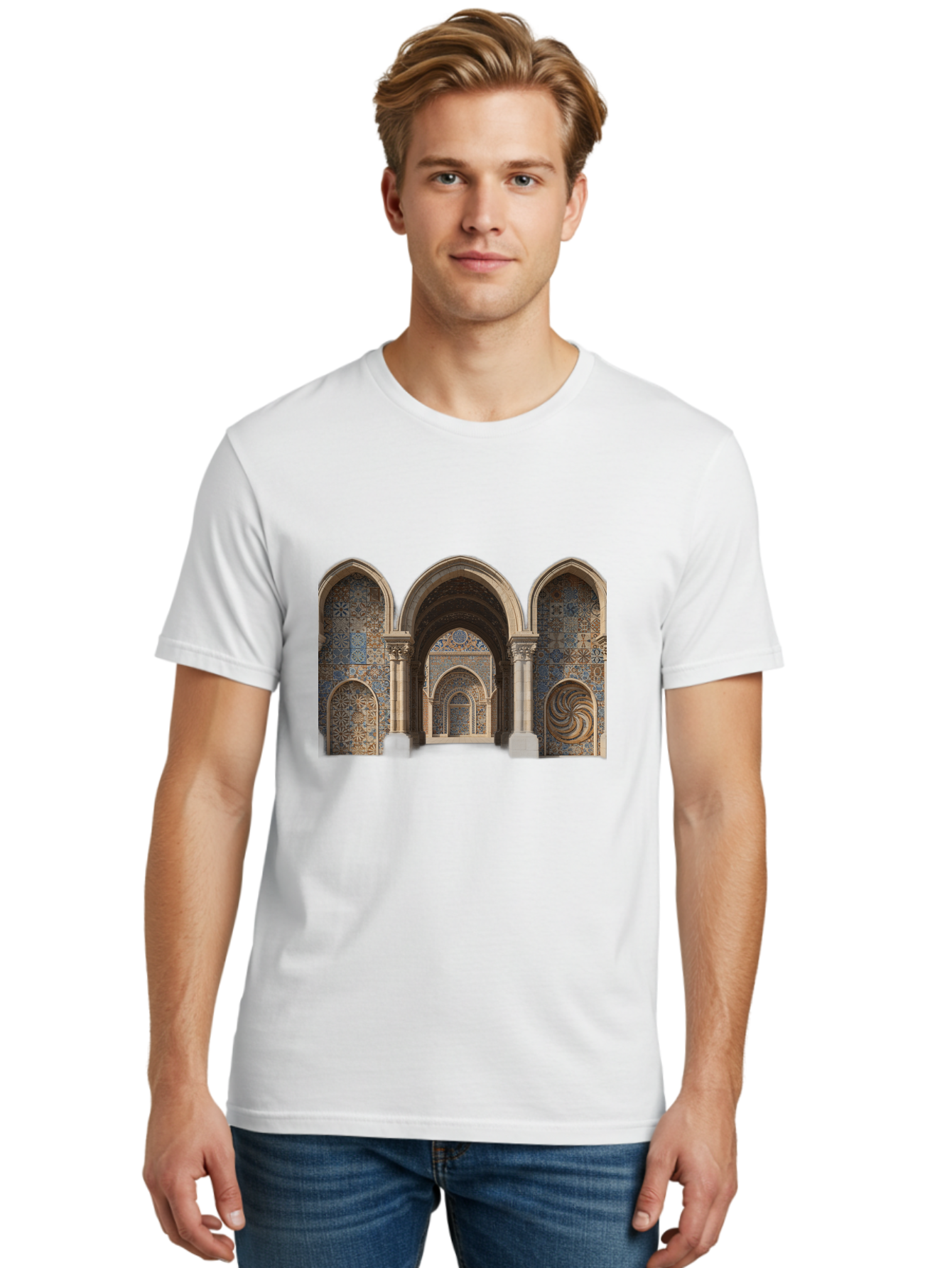 Moorish-Archway Men'S Graphic Tee, 100% Cotton, Comfortable Casual Summer Wear, Machine Washable, Vintage Camera, Old Camera, Antique Camera, Black Camera, Classic Photography, Photography Equipment, Nostalgic Device, Film Camera, Camera Art Bag812