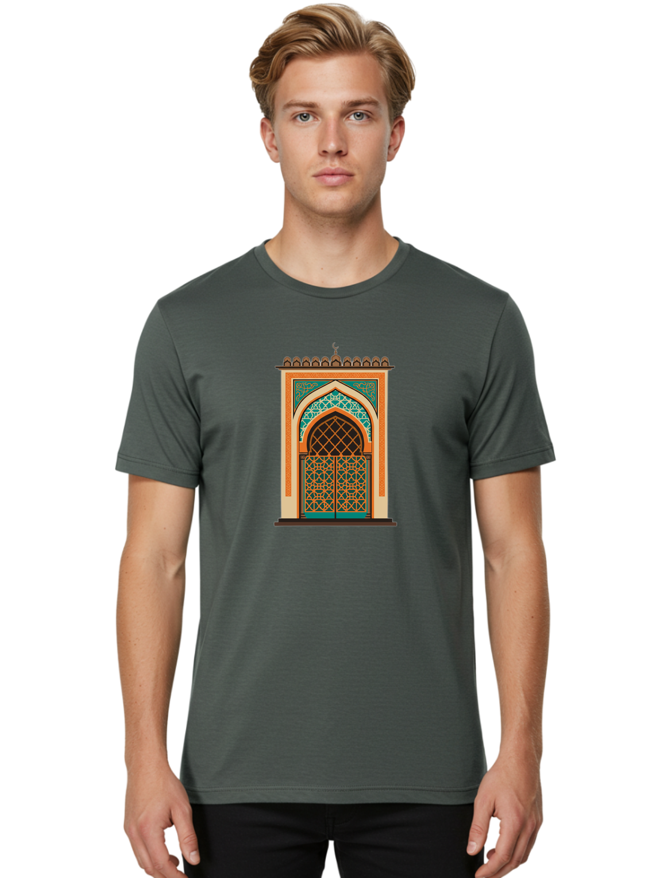 Mosque-Doorway Men'S Graphic Tee, 100% Cotton, Comfortable Casual Summer Wear, Machine Washable, Vintage Camera, Old Camera, Antique Camera, Black Camera, Classic Photography, Photography Equipment, Nostalgic Device, Film Camera, Camera Art Bag820