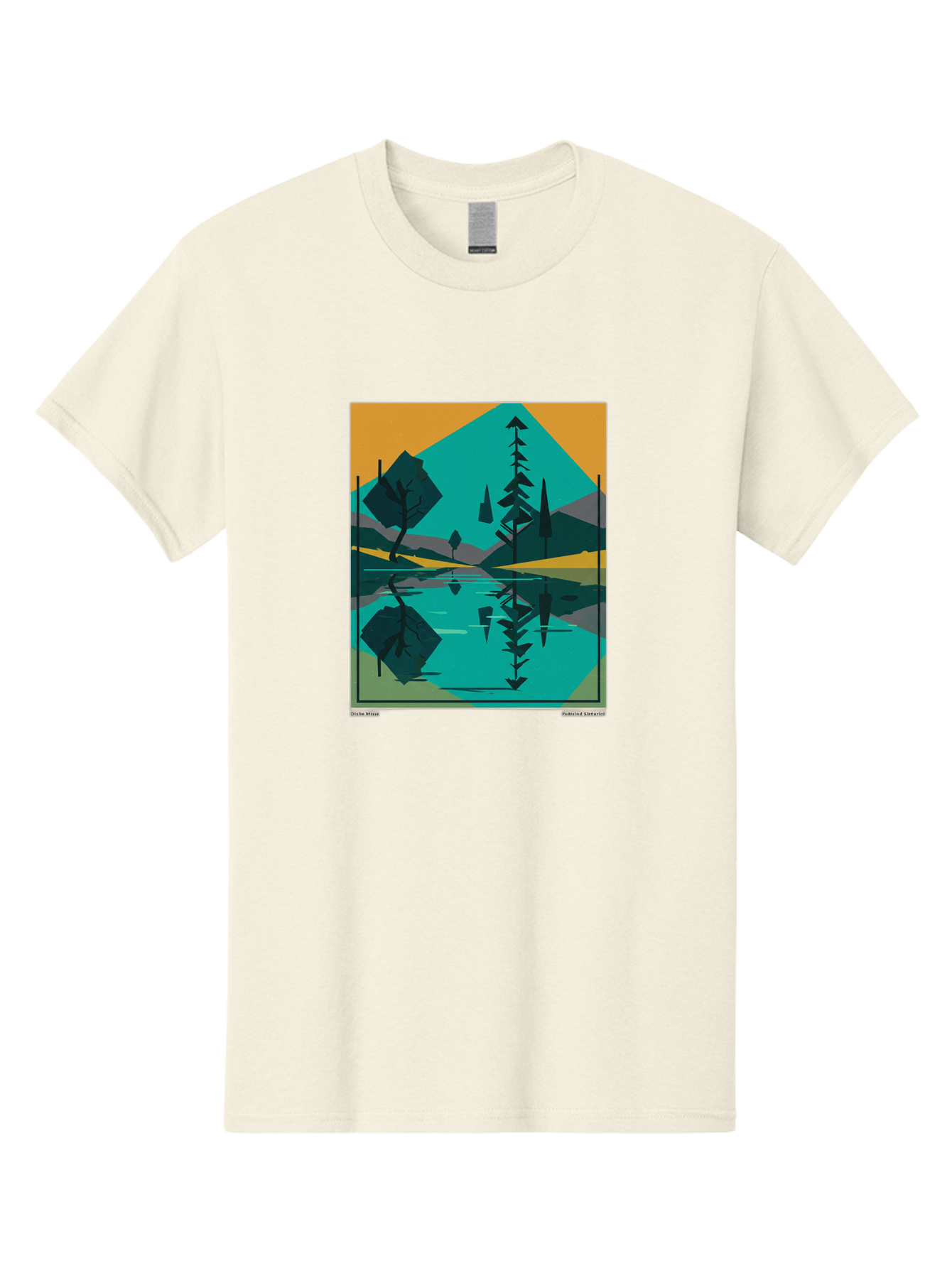 Mountain-Lake-Landscape Men'S Graphic Tee, 100% Cotton, Comfortable Casual Summer Wear, Machine Washable, Vintage Camera, Old Camera, Antique Camera, Black Camera, Classic Photography, Photography Equipment, Nostalgic Device, Film Camera, Bag821