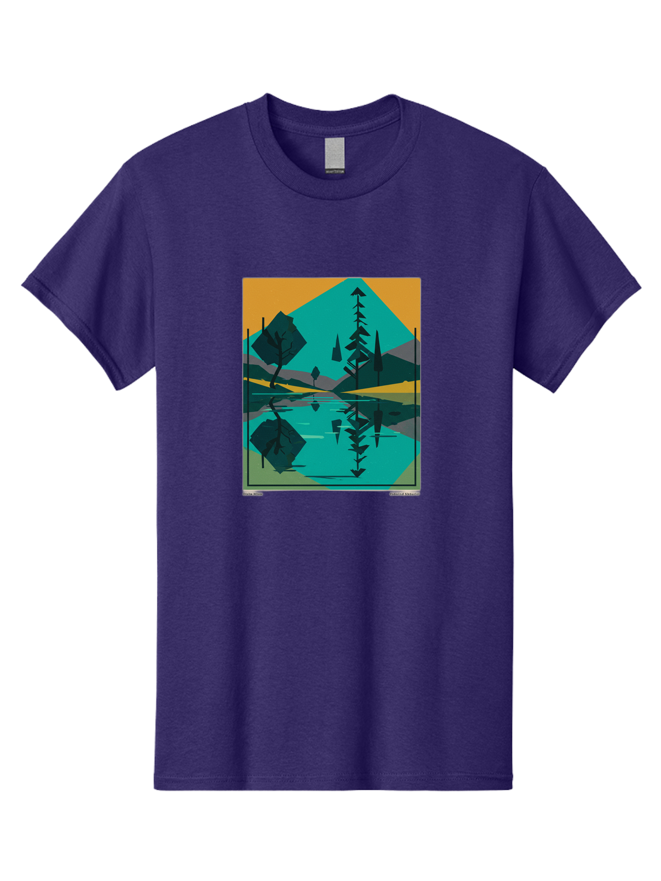 Mountain-Lake-Landscape Men'S Graphic Tee, 100% Cotton, Comfortable Casual Summer Wear, Machine Washable, Vintage Camera, Old Camera, Antique Camera, Black Camera, Classic Photography, Photography Equipment, Nostalgic Device, Film Camera, Bag821