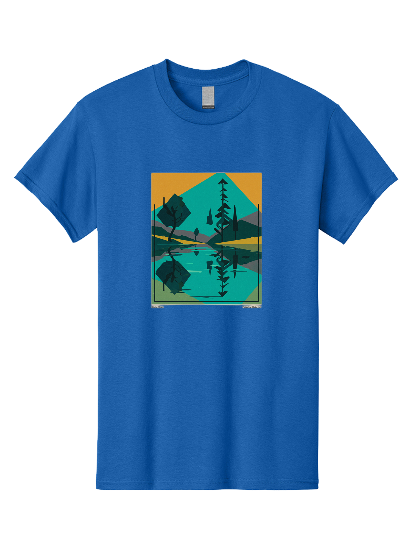 Mountain-Lake-Landscape Men'S Graphic Tee, 100% Cotton, Comfortable Casual Summer Wear, Machine Washable, Vintage Camera, Old Camera, Antique Camera, Black Camera, Classic Photography, Photography Equipment, Nostalgic Device, Film Camera, Bag821