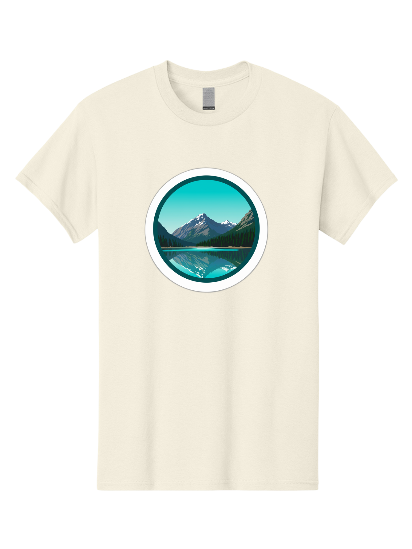 Mountain-Lake-Scene Men'S Graphic Tee, 100% Cotton, Comfortable Casual Summer Wear, Machine Washable, Vintage Camera, Old Camera, Antique Camera, Black Camera, Classic Photography, Photography Equipment, Nostalgic Device, Film Camera, Bag822
