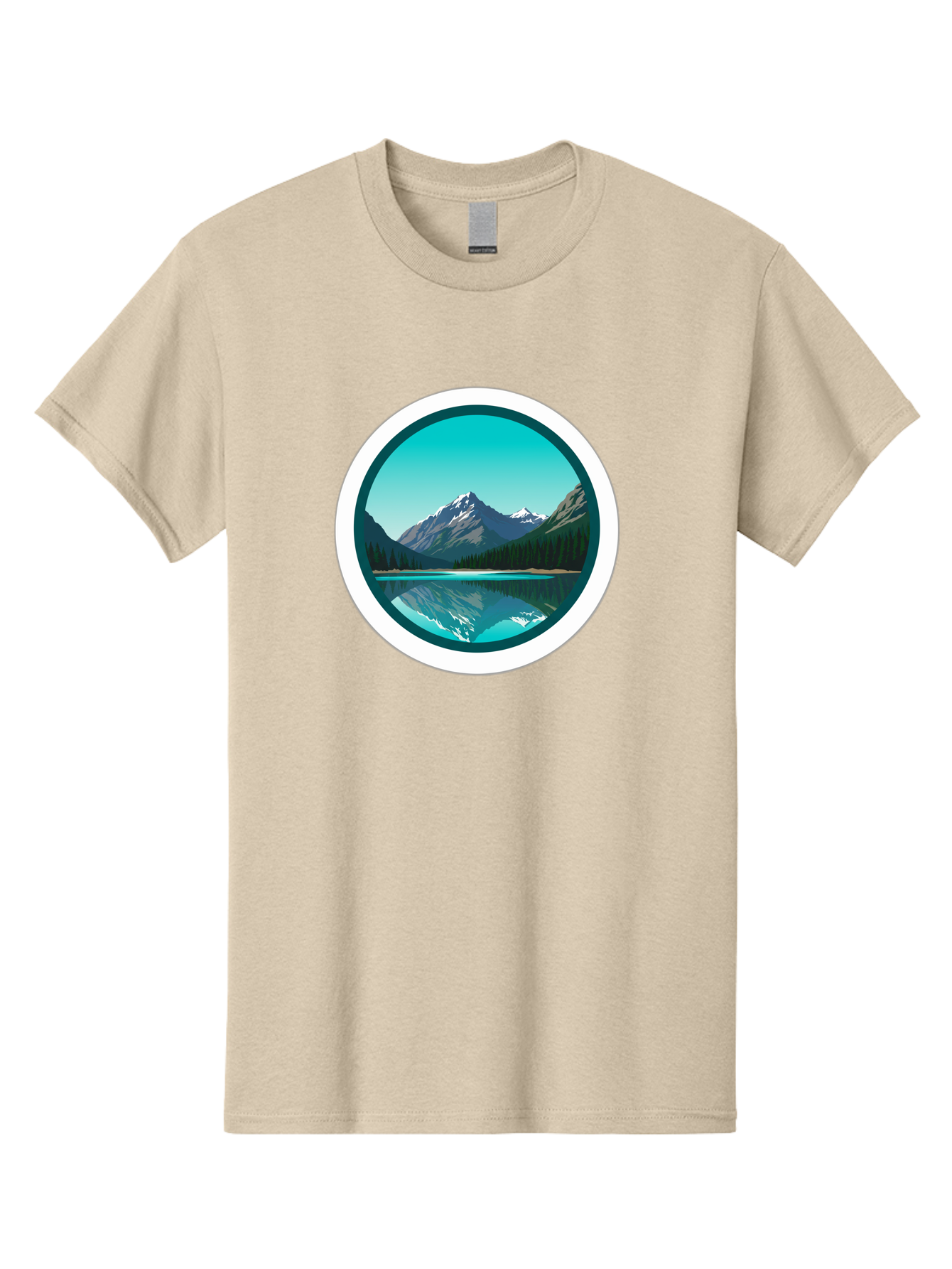 Mountain-Lake-Scene Men'S Graphic Tee, 100% Cotton, Comfortable Casual Summer Wear, Machine Washable, Vintage Camera, Old Camera, Antique Camera, Black Camera, Classic Photography, Photography Equipment, Nostalgic Device, Film Camera, Bag822